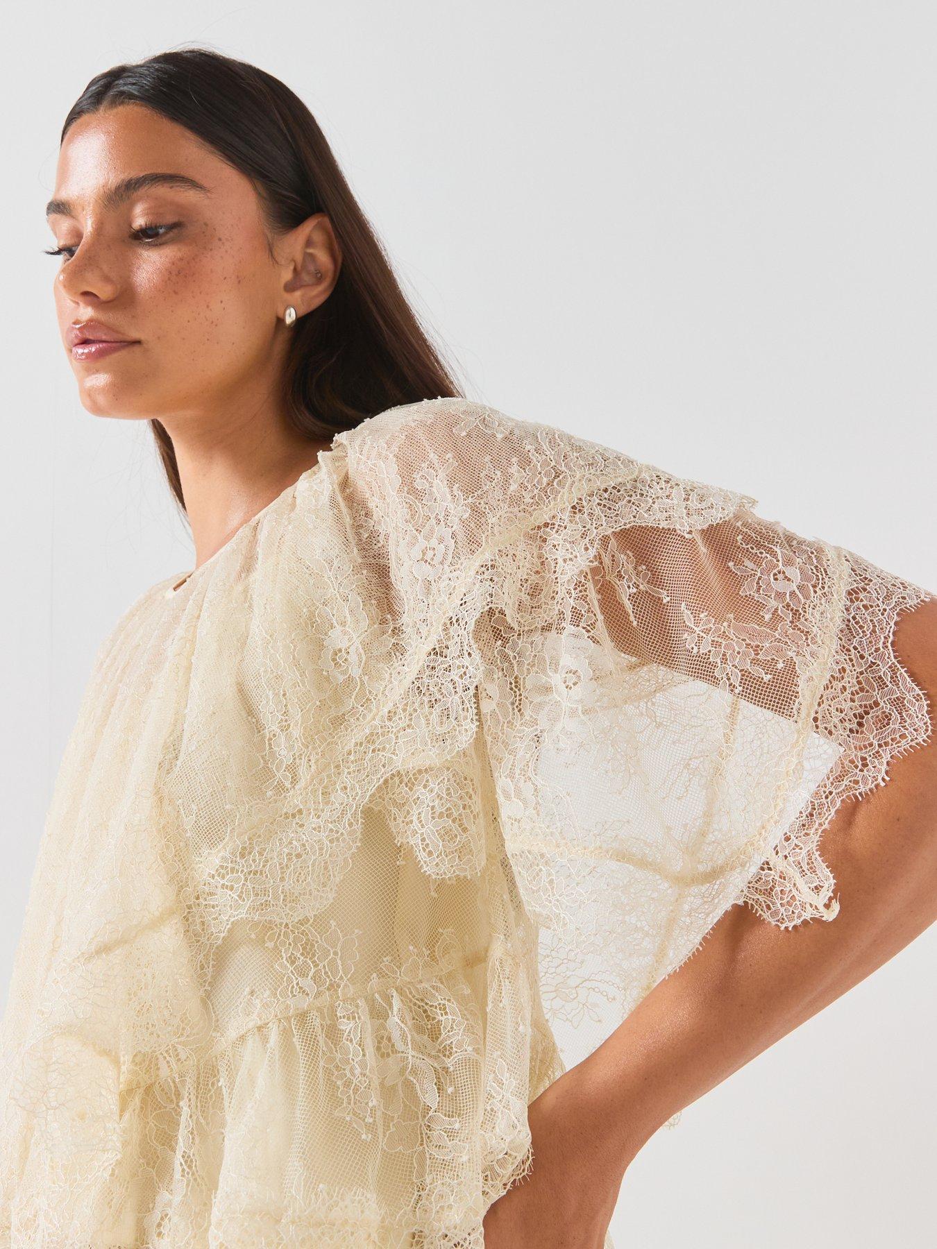 Image 6 of 6 of BOSS C_Bennedy Frill Top &nbsp;- Yellow