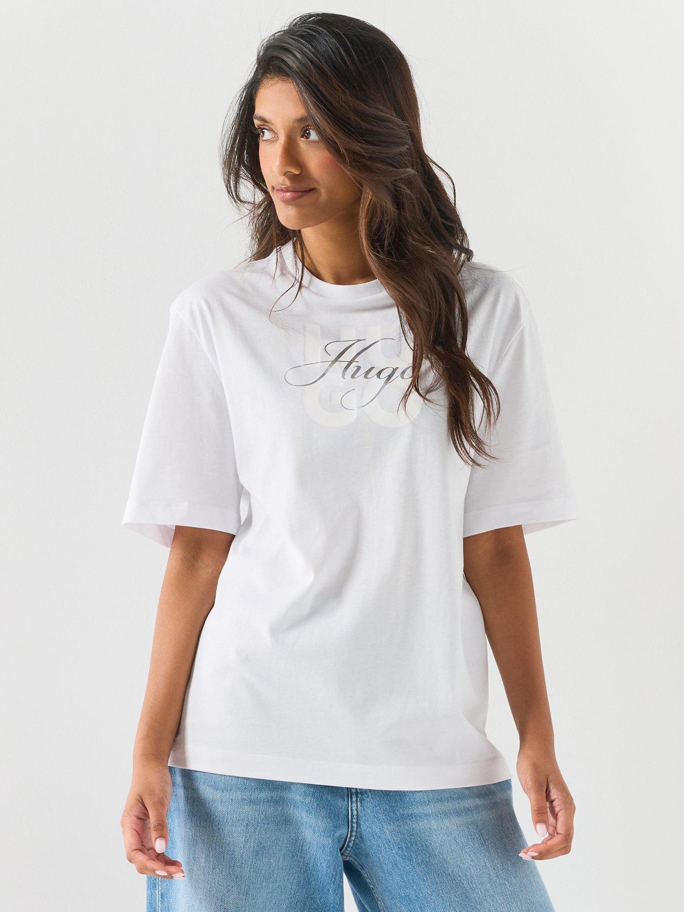 HUGO Dashire Short Sleeve T-Shirt - White