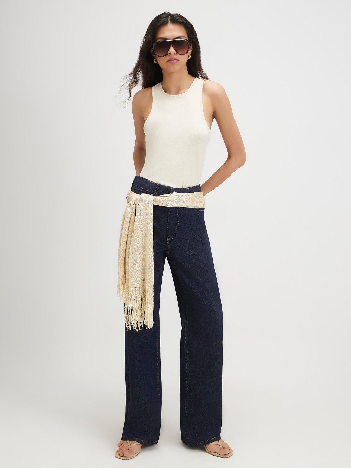 Image 1 of 6 of River Island Relaxed Straight Hermione