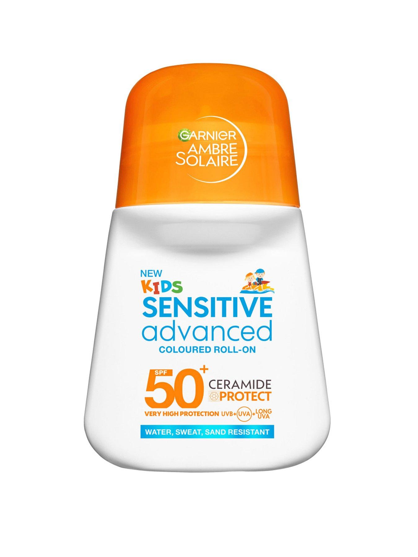 Image 1 of 5 of Garnier Ambre Solaire Sensitive Advanced kids colored roll-on SPF 50+