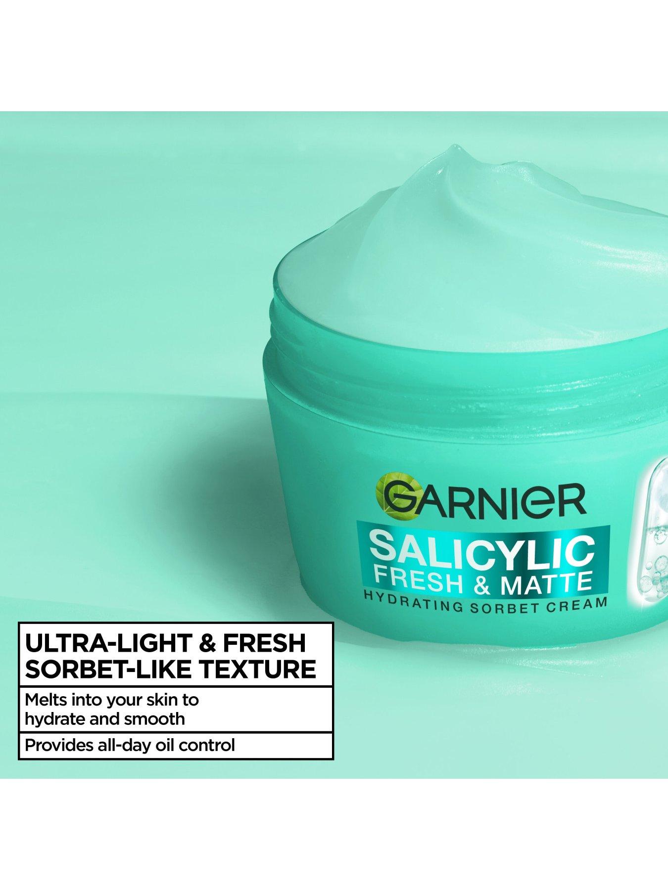 Image 2 of 8 of Garnier Salycilic Fresh &amp; Pure Sorbet Cream 85ml