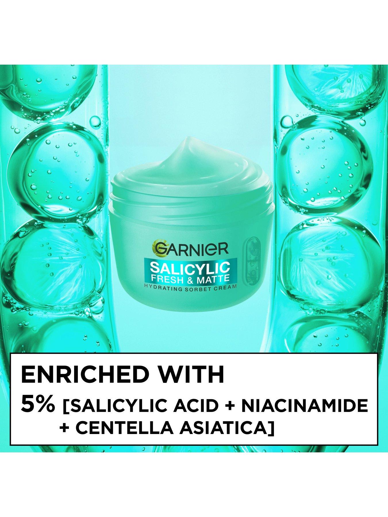 Image 3 of 8 of Garnier Salycilic Fresh &amp; Pure Sorbet Cream 85ml