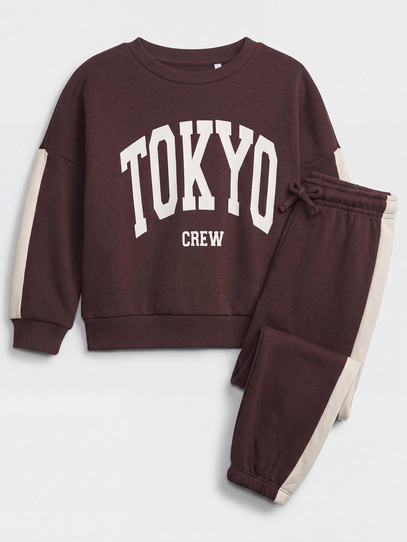 Image 1 of 3 of The Very Collection Boys Cotton Rich Tokyo Graphic Sweat Basic Set - Red