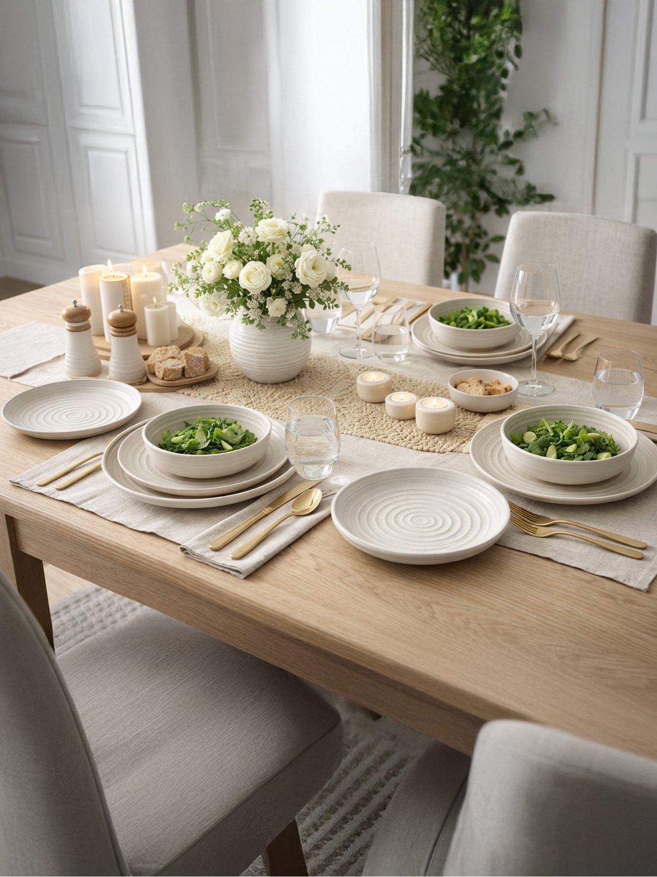front image of waterside-12pc-cream-white-ribbed-dinner-set