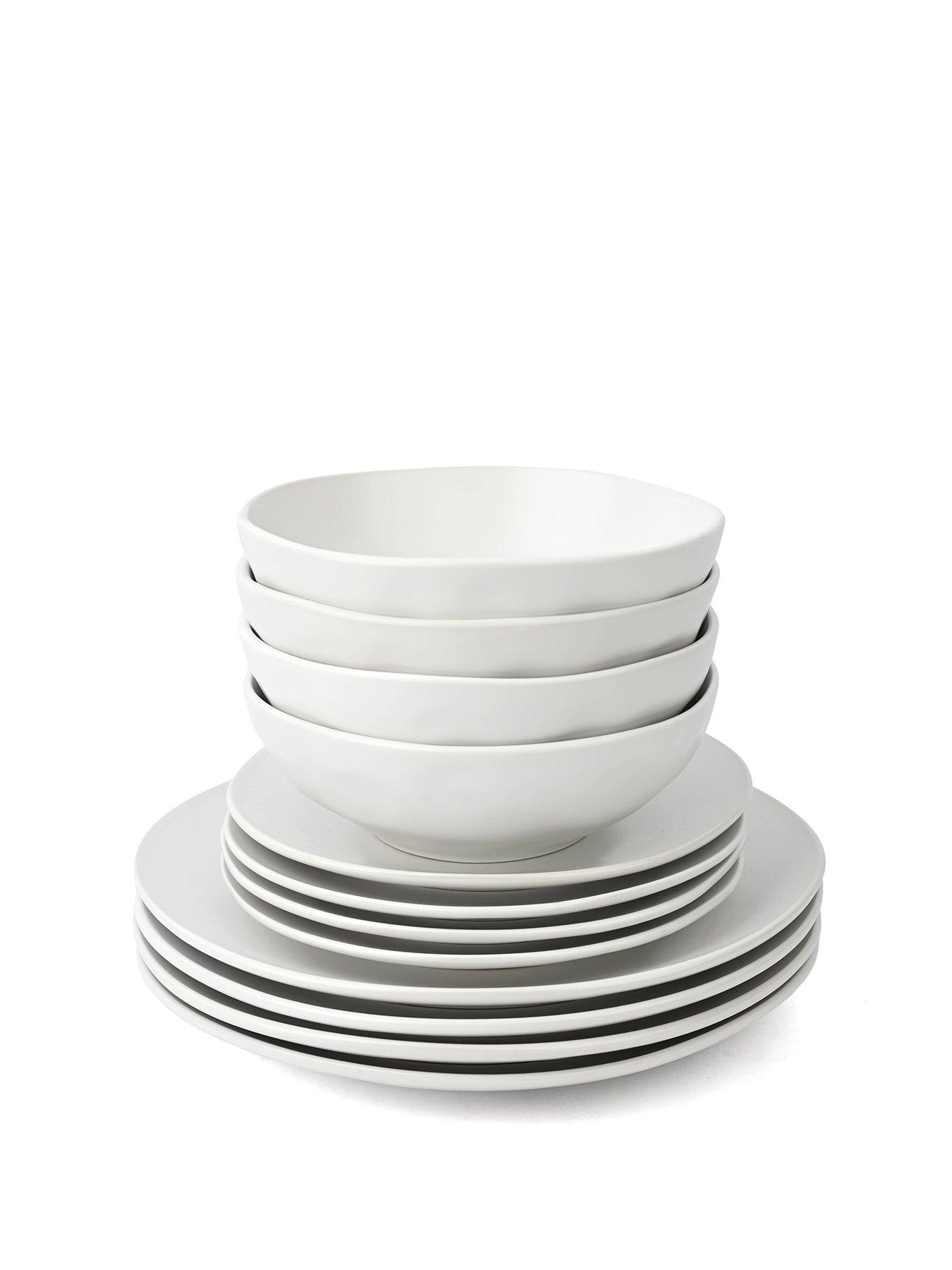  image of waterside-12pc-white-organic-irregular-dinner-set