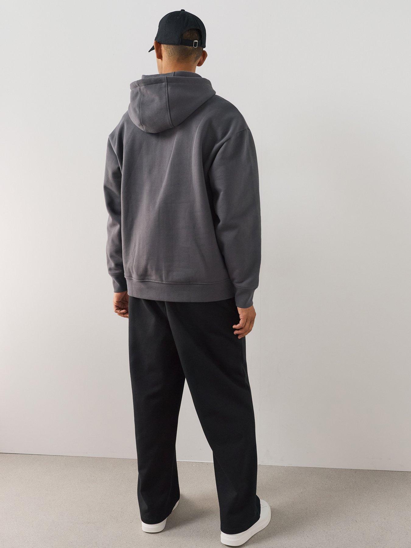 Image 2 of 7 of The Very Collection Premium Heavyweight Relaxed Fit Hoodie - Charcoal