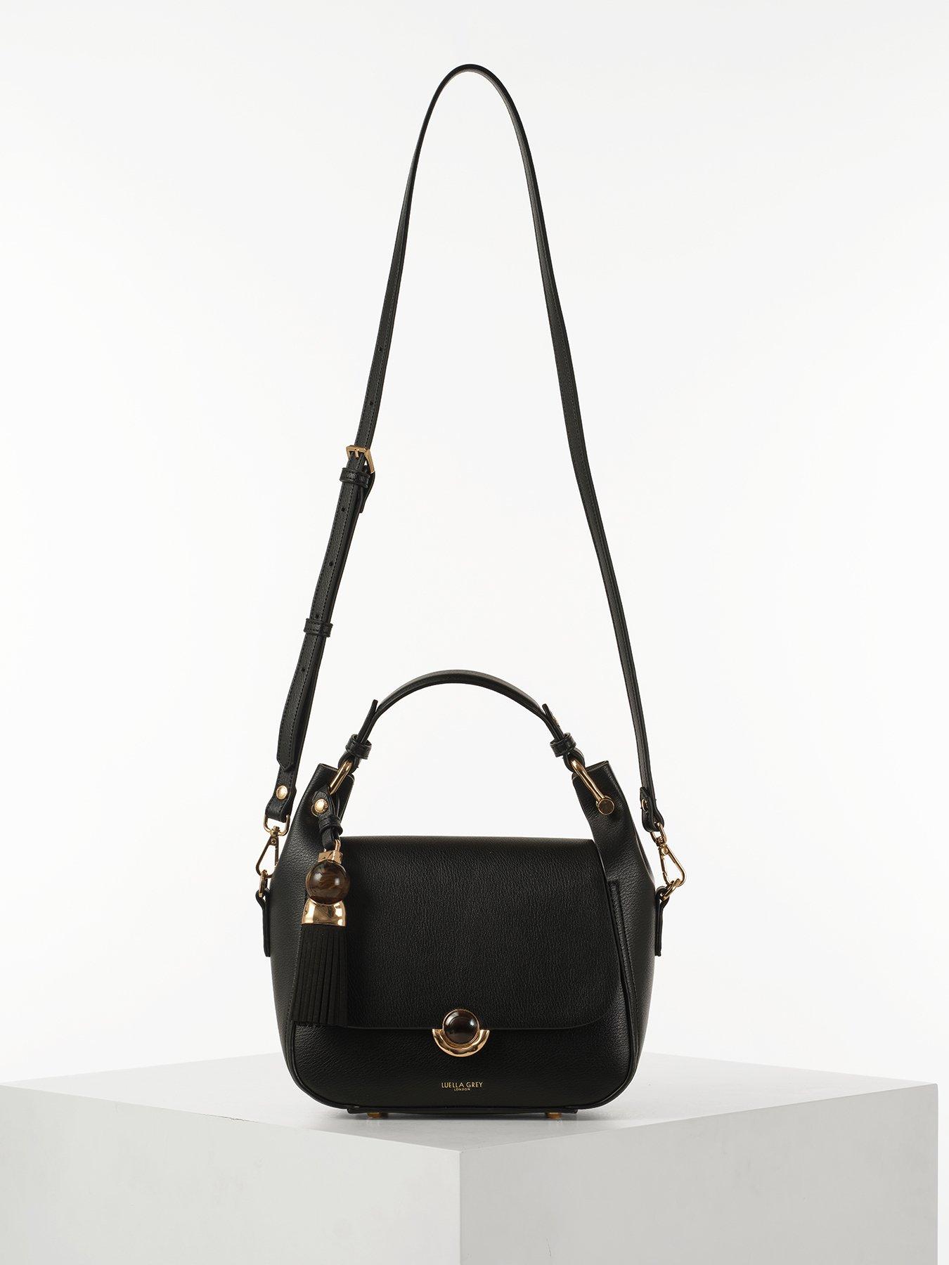 Image 3 of 7 of Luella Grey Diana Top Handle Crossbody Bag - Black