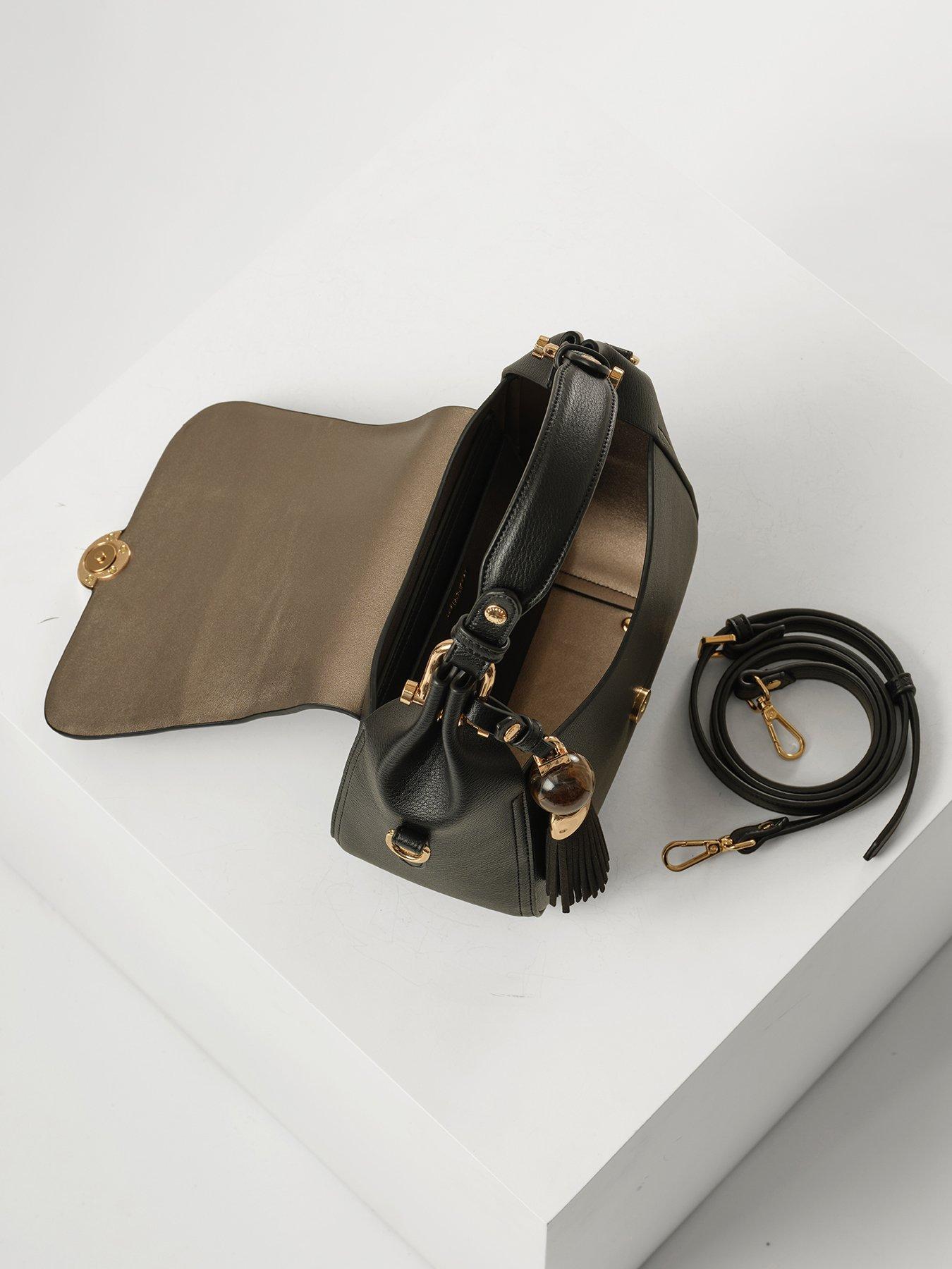 Image 5 of 7 of Luella Grey Diana Top Handle Crossbody Bag - Black