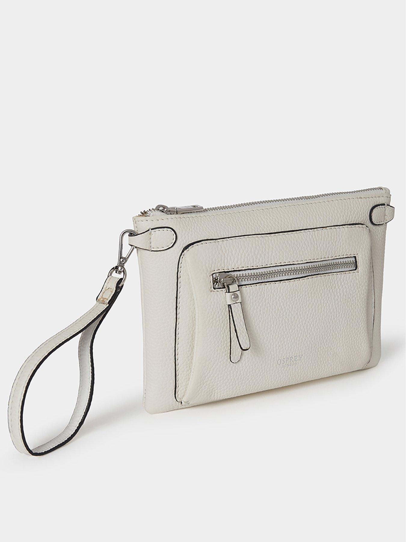 back image of osprey-london-the-ruby-leather-crossbody-clutch-bag