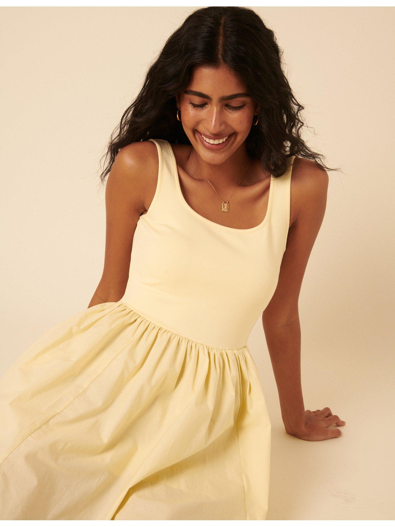 Image 4 of 5 of Nobodys Child Colorado Mini Dress - Yellow