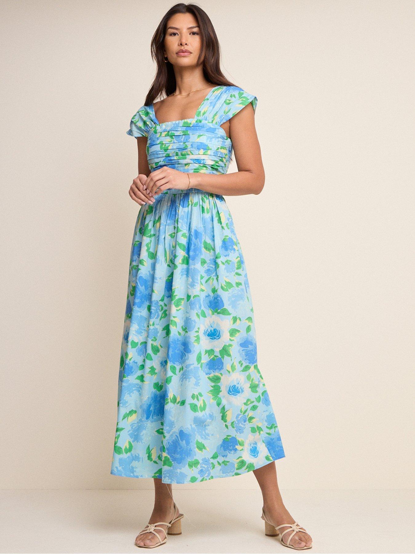 Image 1 of 5 of Nobodys Child Mika Midaxi Dress - Blue