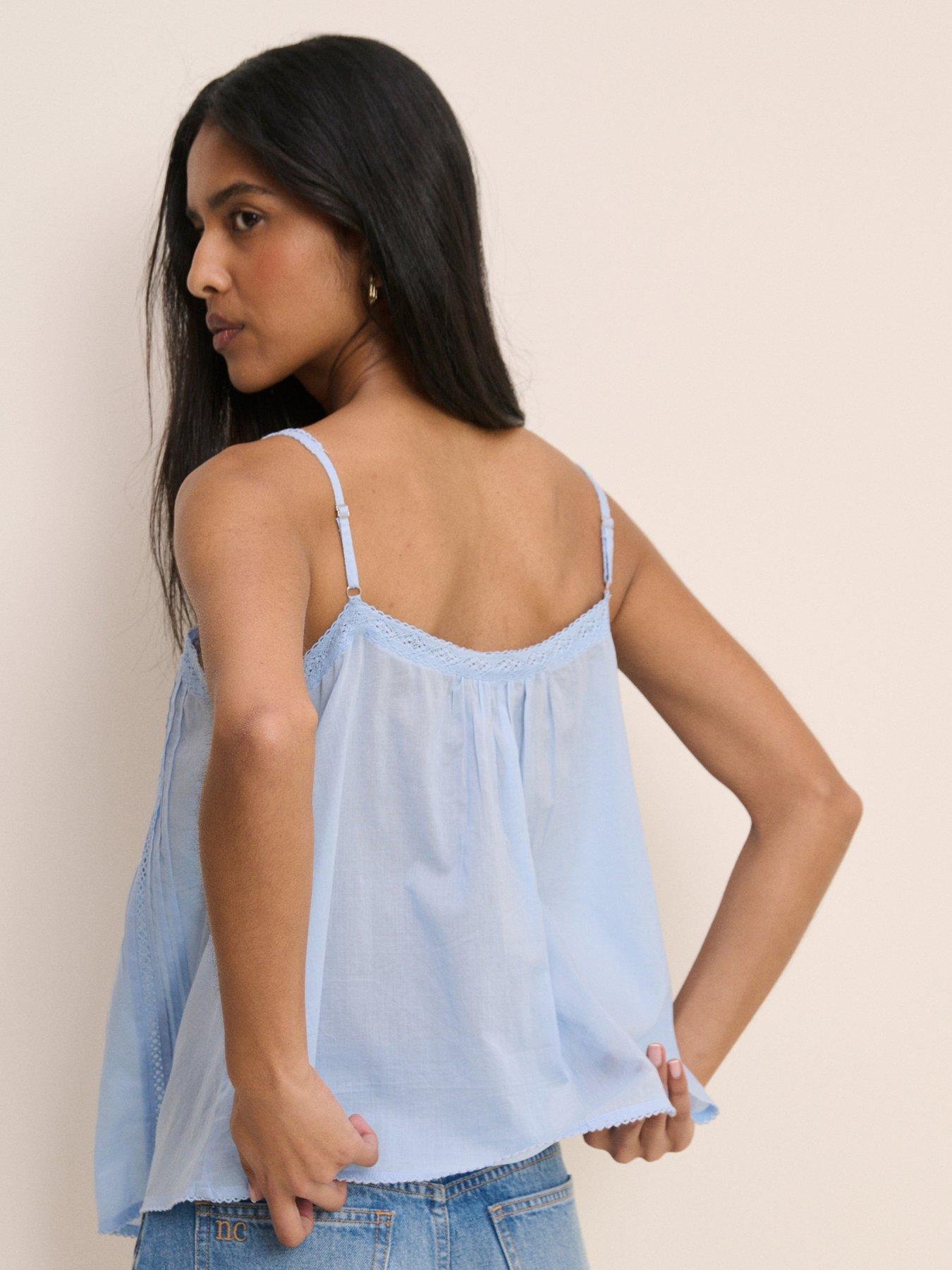 Image 2 of 5 of Nobodys Child Zaya Embroidered Cami - Blue