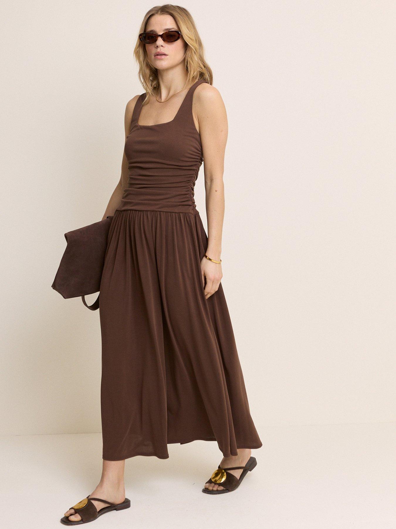 Nobodys Child Natalie Midi Dress - Brown