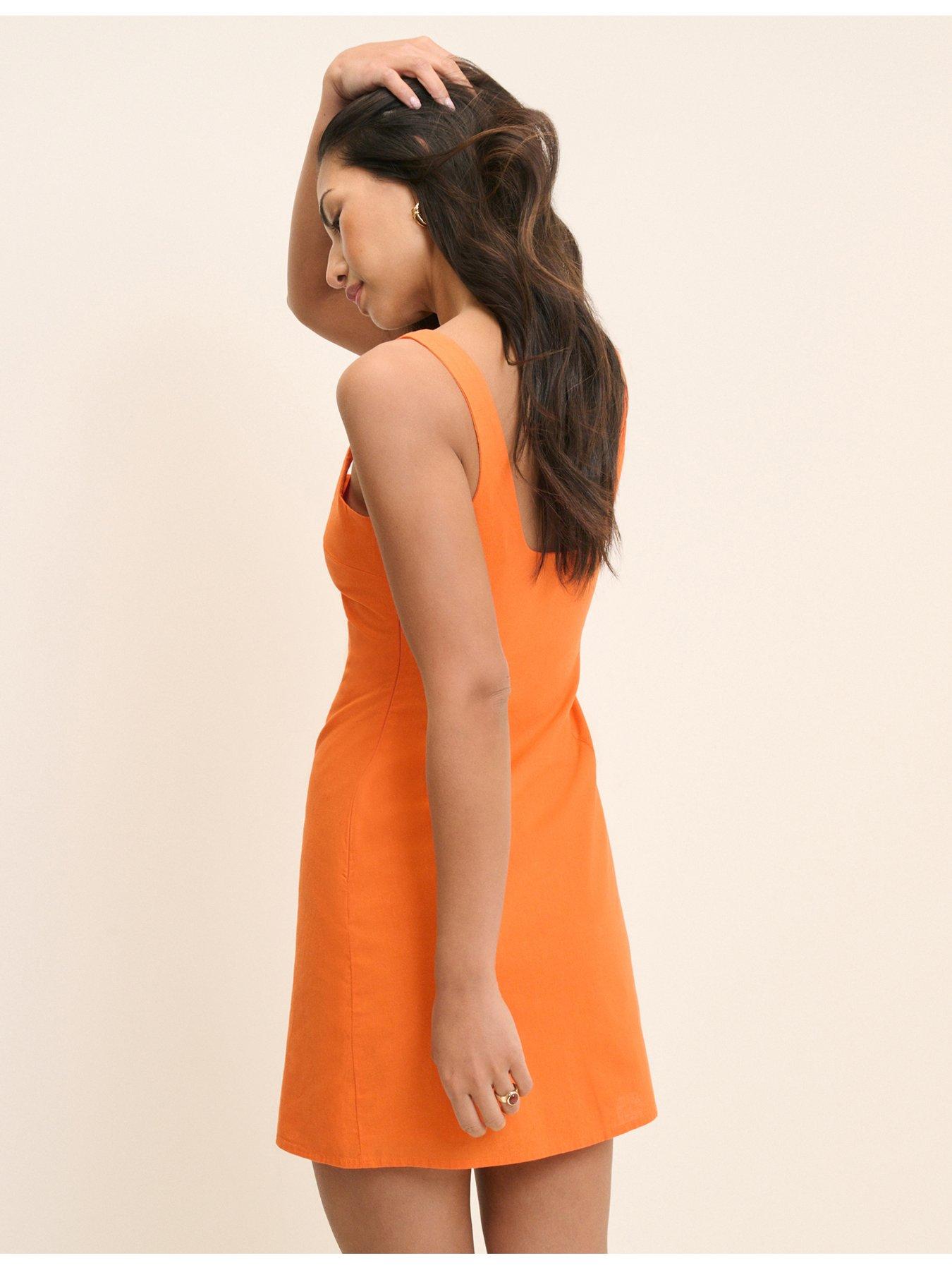 Image 2 of 5 of Nobodys Child Connie Shift Dress - Orange