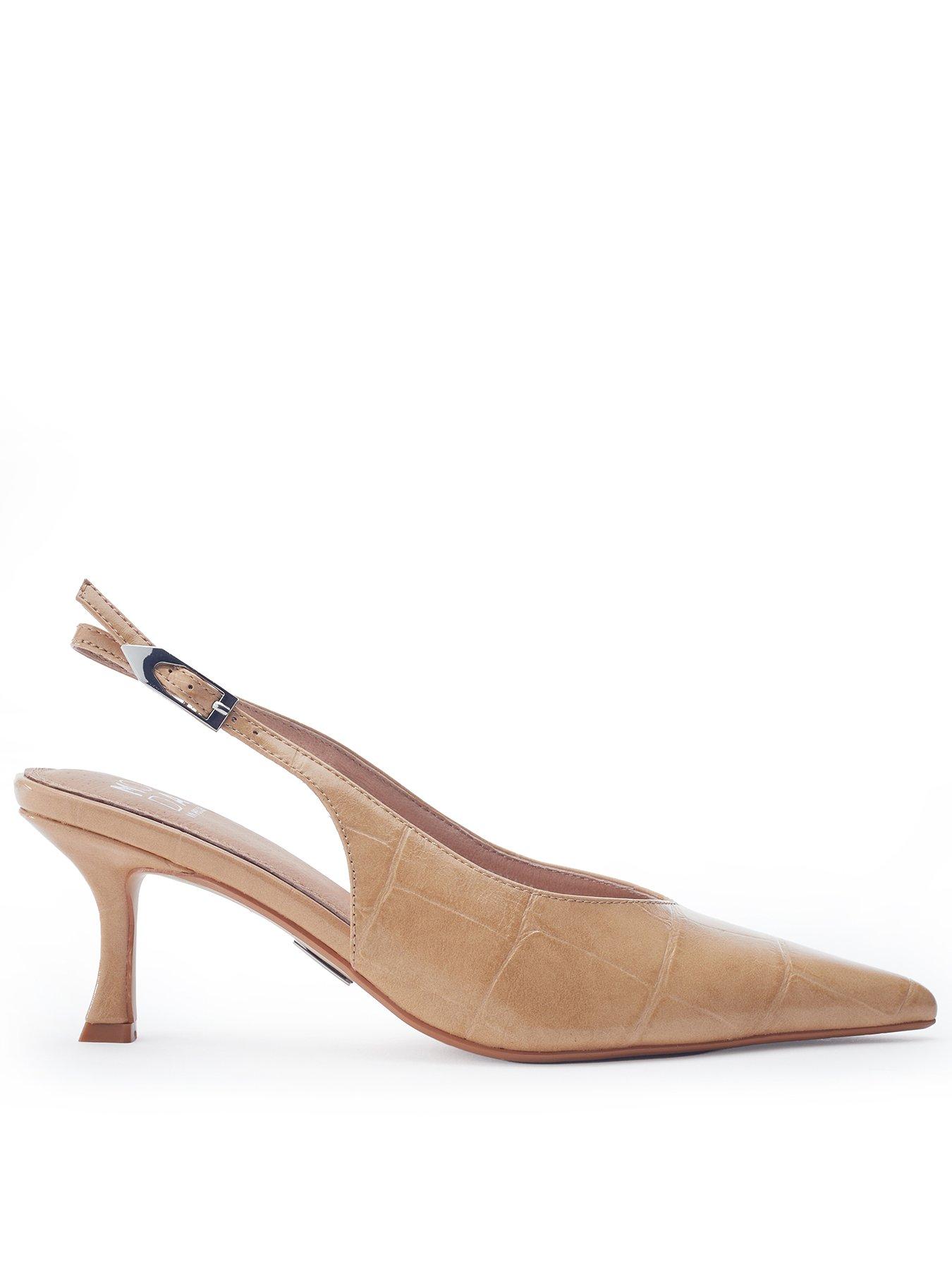 image of moda-in-pelle-gallia-camel-mocc-croc-pointed-toe-slingback