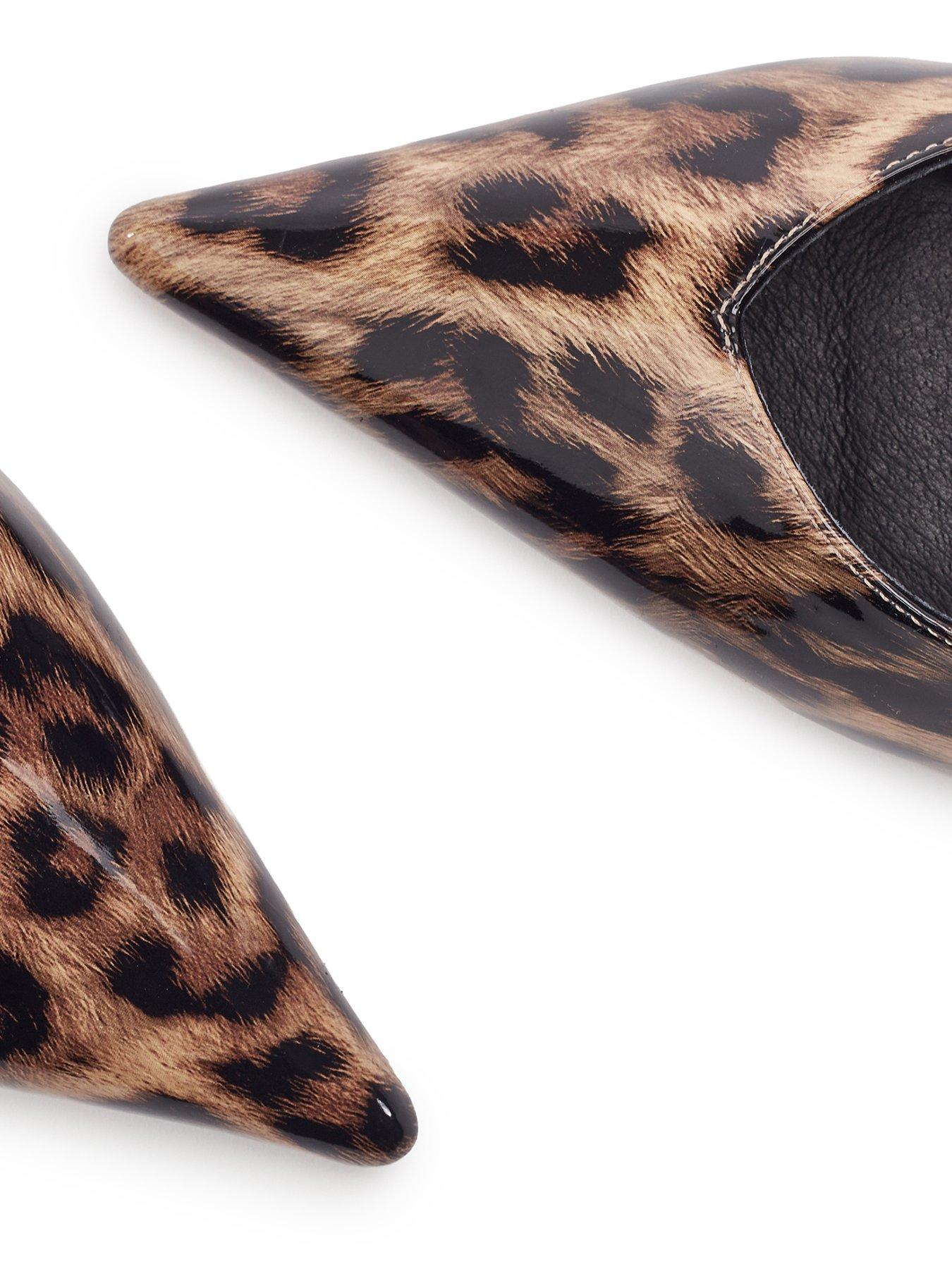  image of moda-in-pelle-gallia-leopard-patent-pointed-toe-slingback