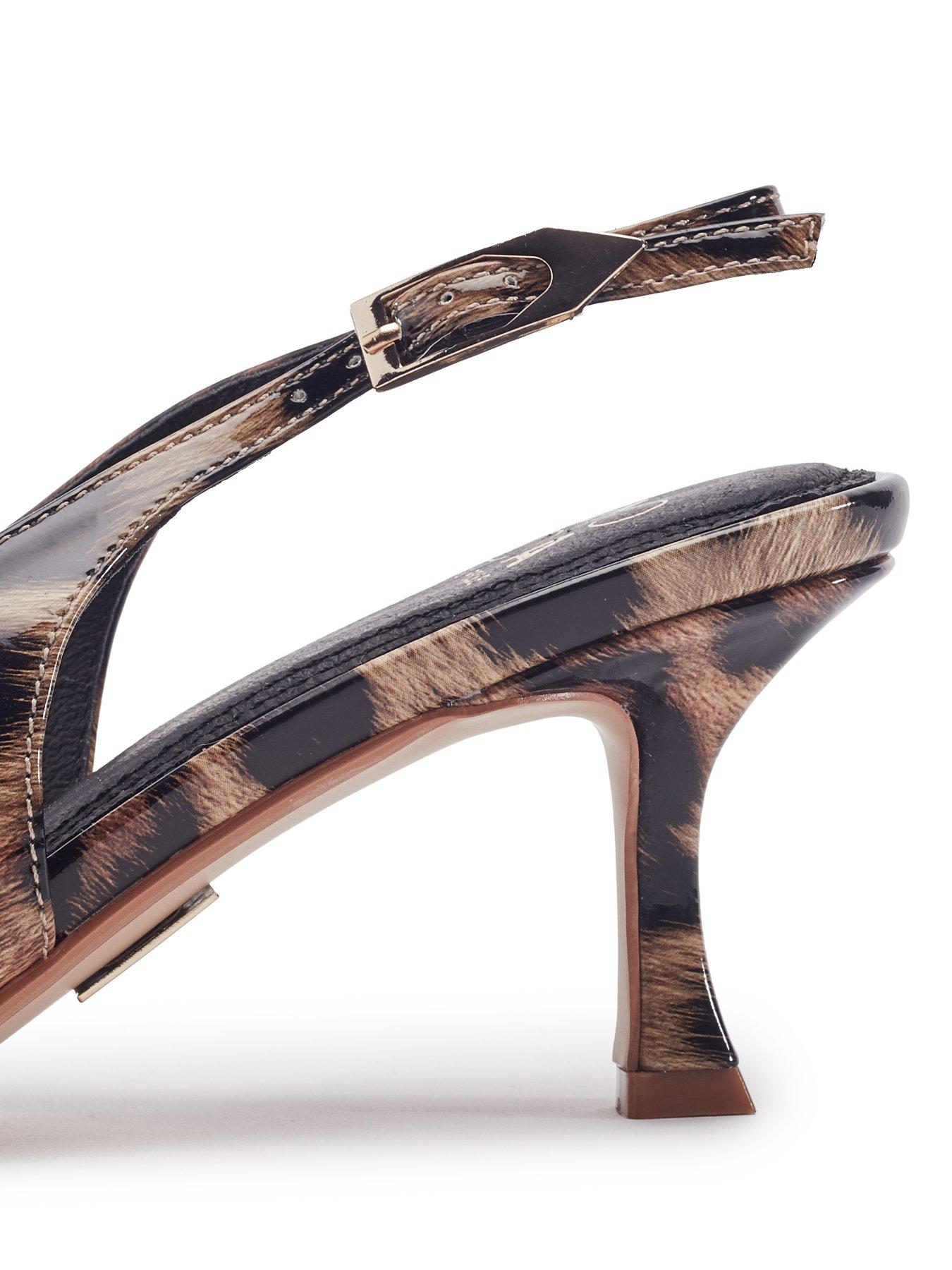  image of moda-in-pelle-gallia-leopard-patent-pointed-toe-slingback