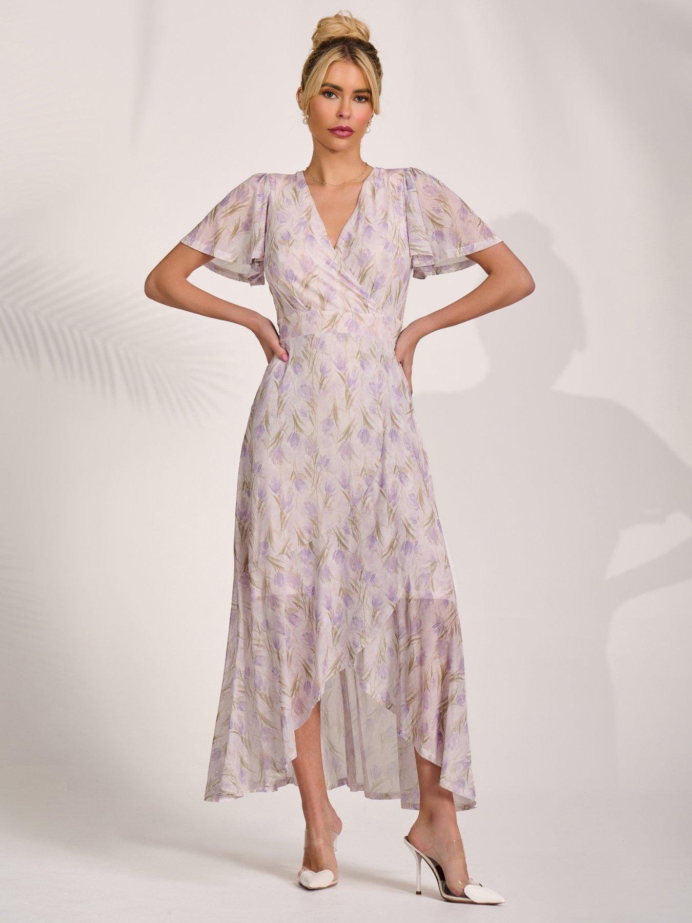 Jolie Moi Wrap Midaxi Dress - Multi