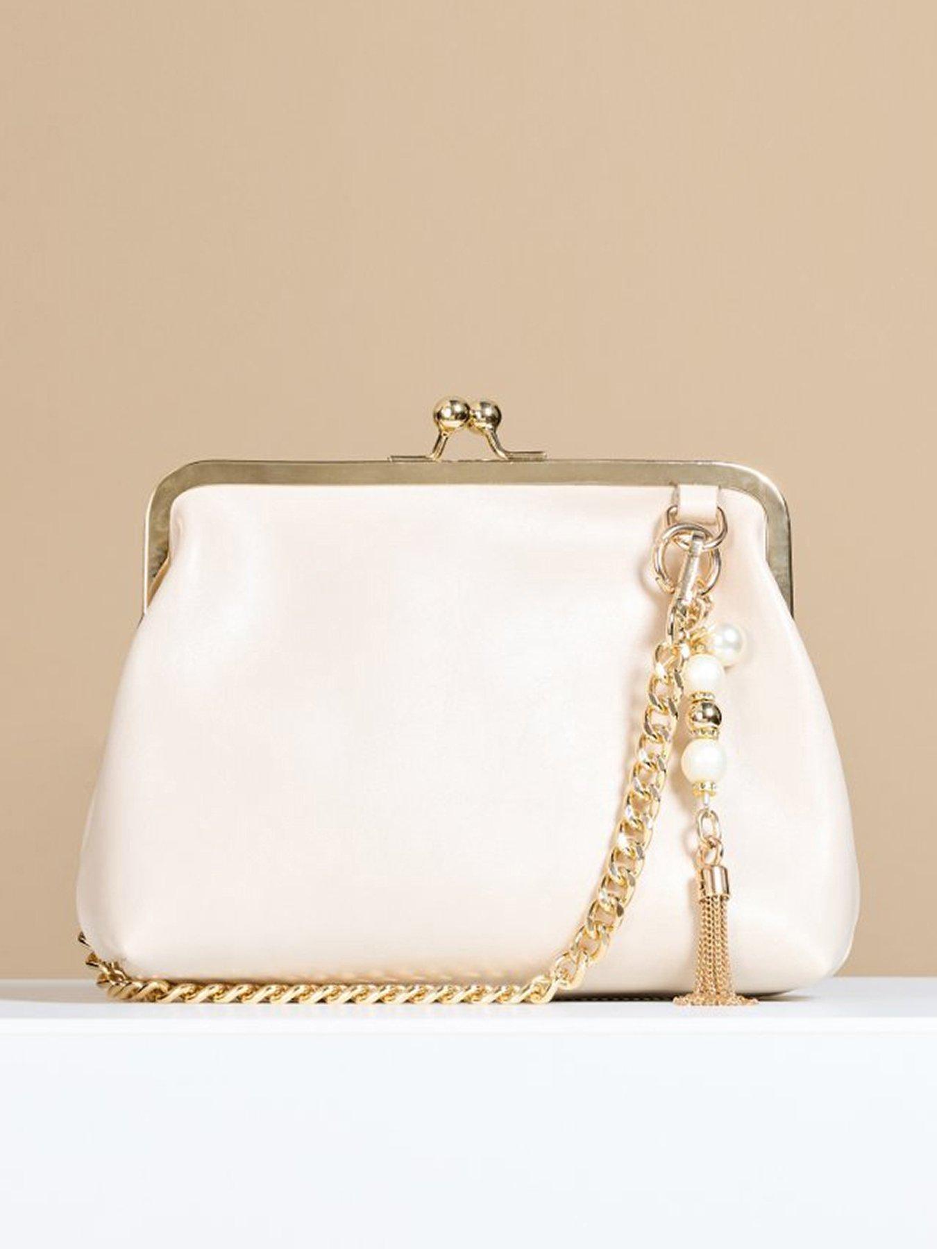 Image 1 of 1 of Little Mistress Ecru Frame Bag