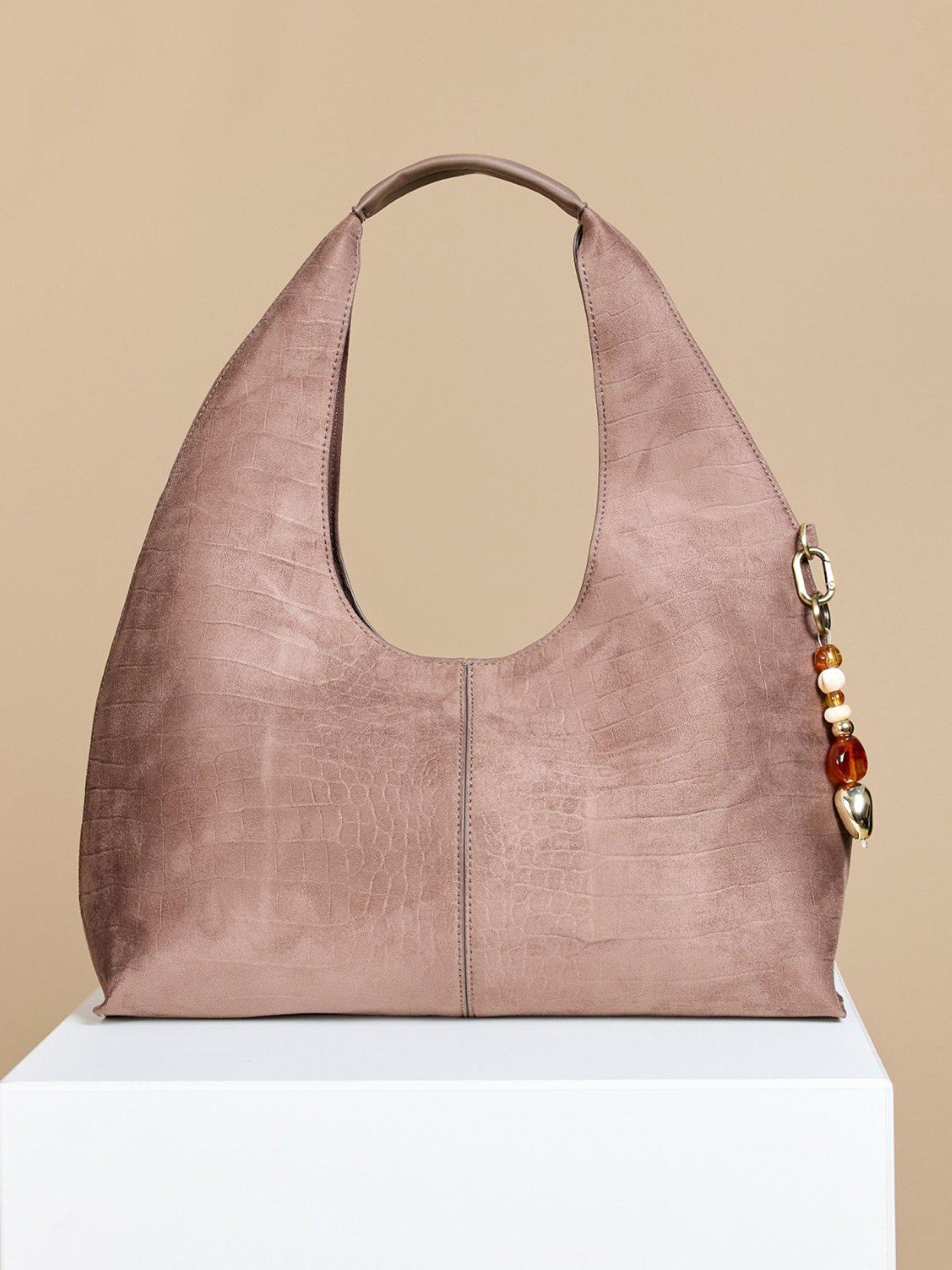  image of little-mistress-mocha-croc-bag