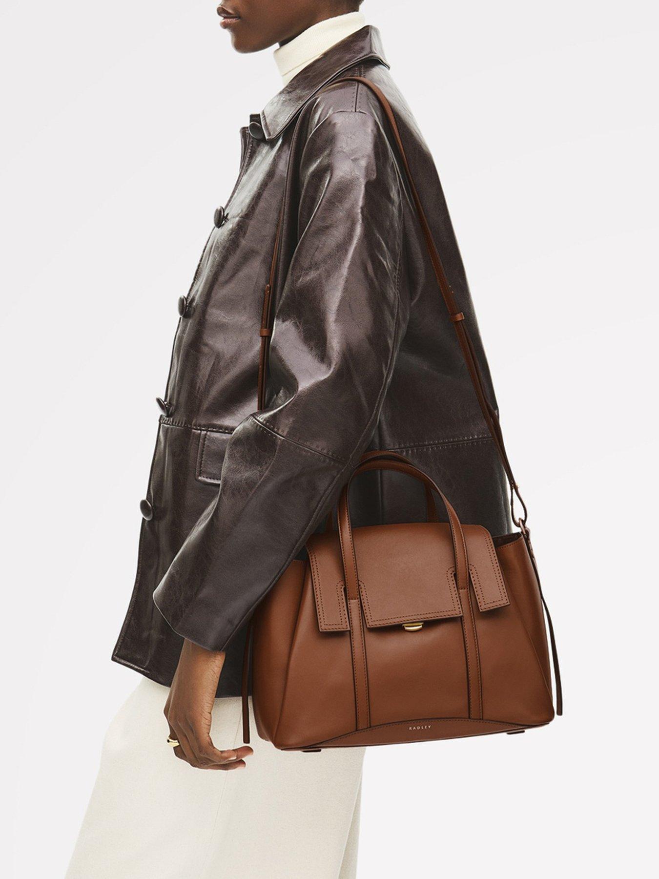 Image 2 of 5 of Radley The Chancery Medium Flapover Grab Cognac