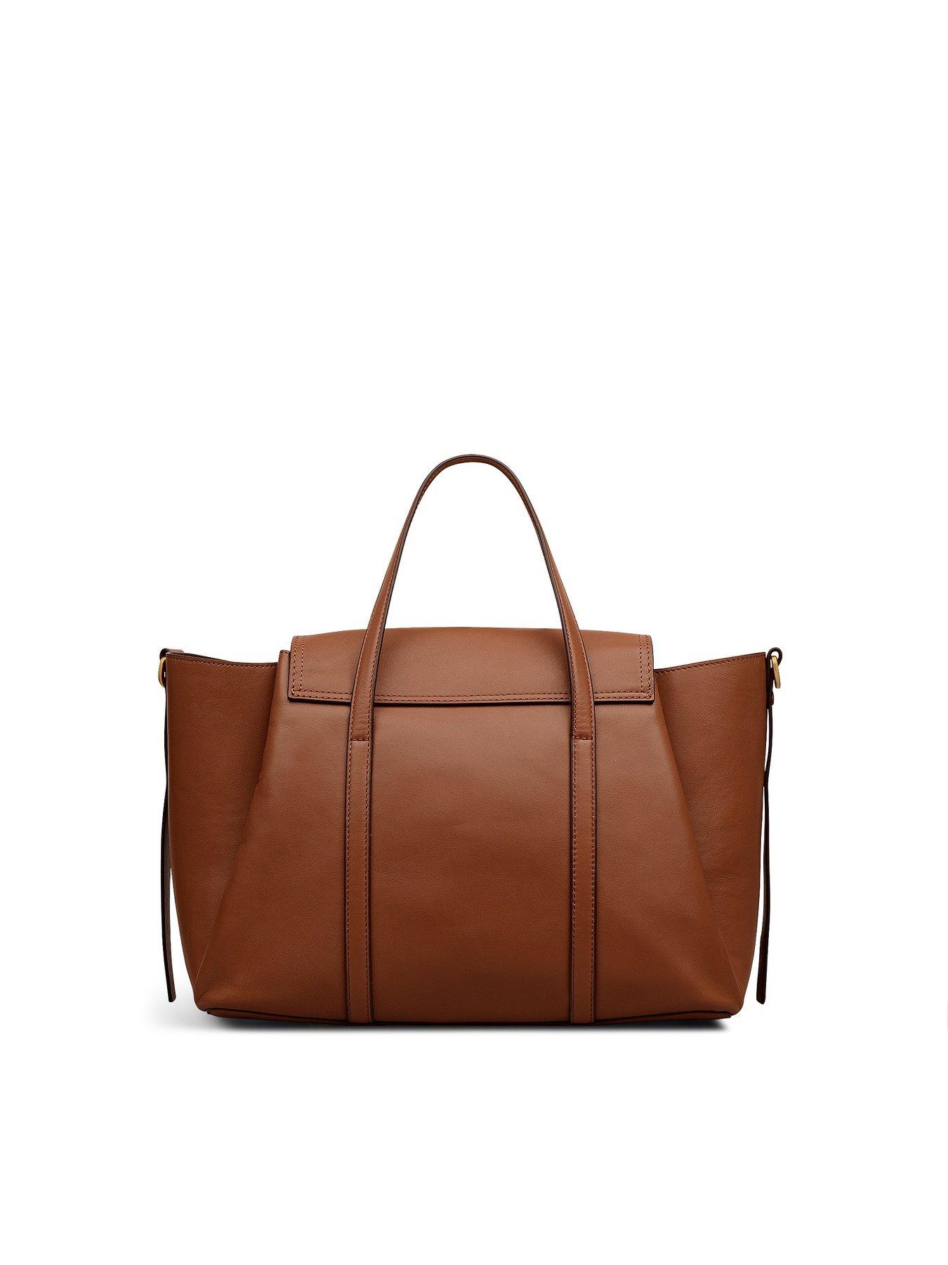 Image 3 of 5 of Radley The Chancery Medium Flapover Grab Cognac