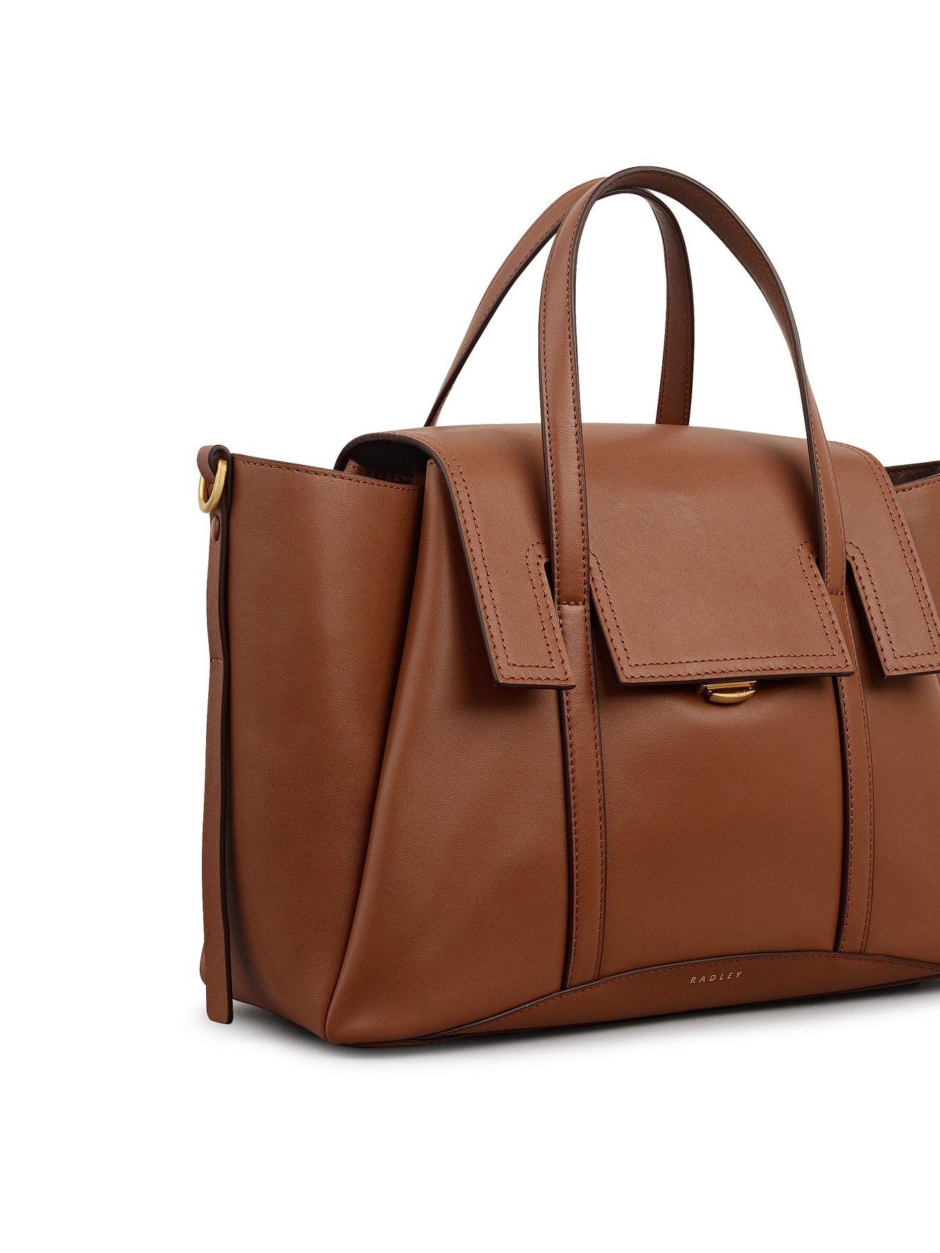 Image 5 of 5 of Radley The Chancery Medium Flapover Grab Cognac