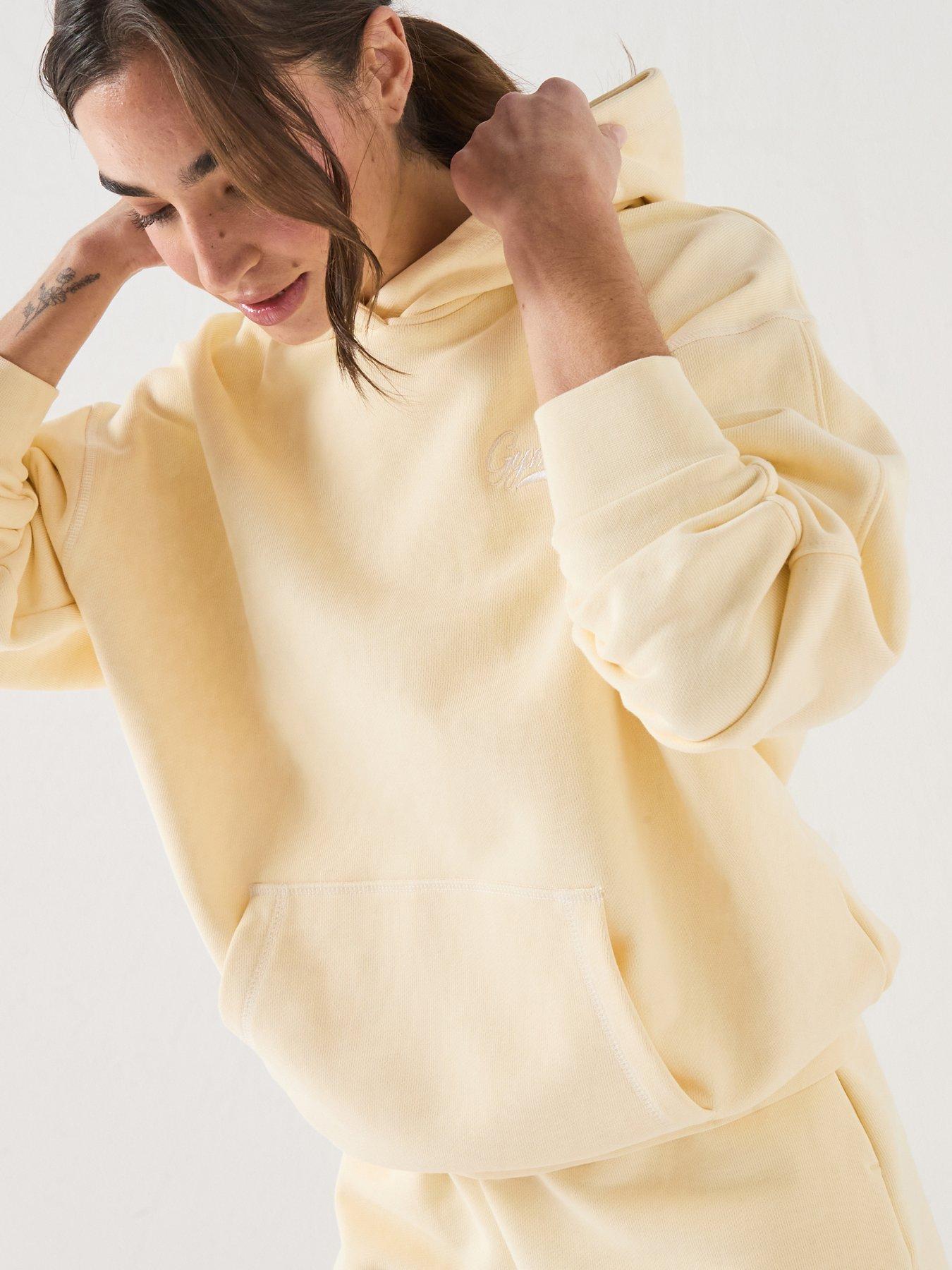 Gym King Womens Renew Flatlock Hood - Yellow