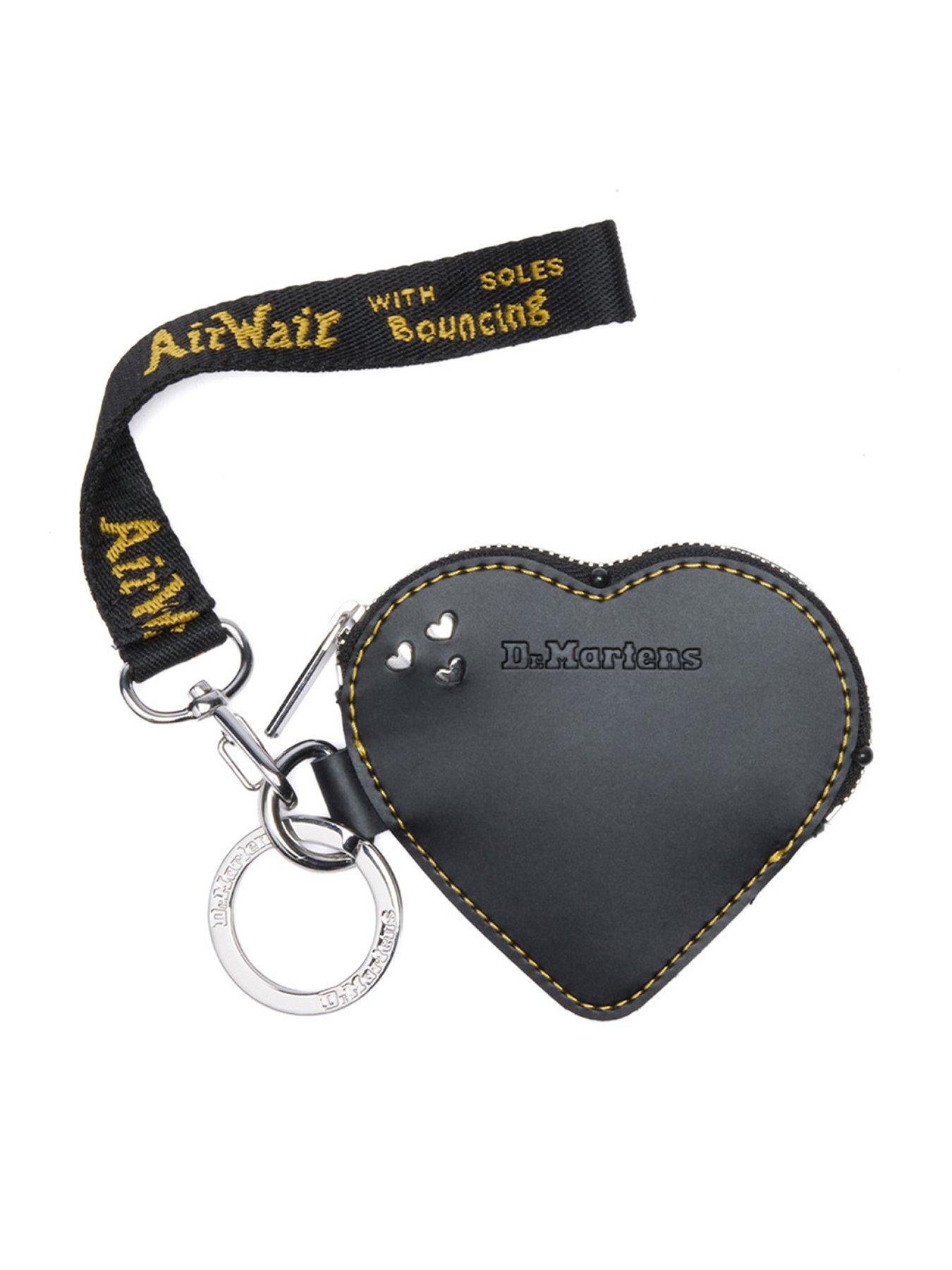  image of dr-martens-heart-purse-keyring-black