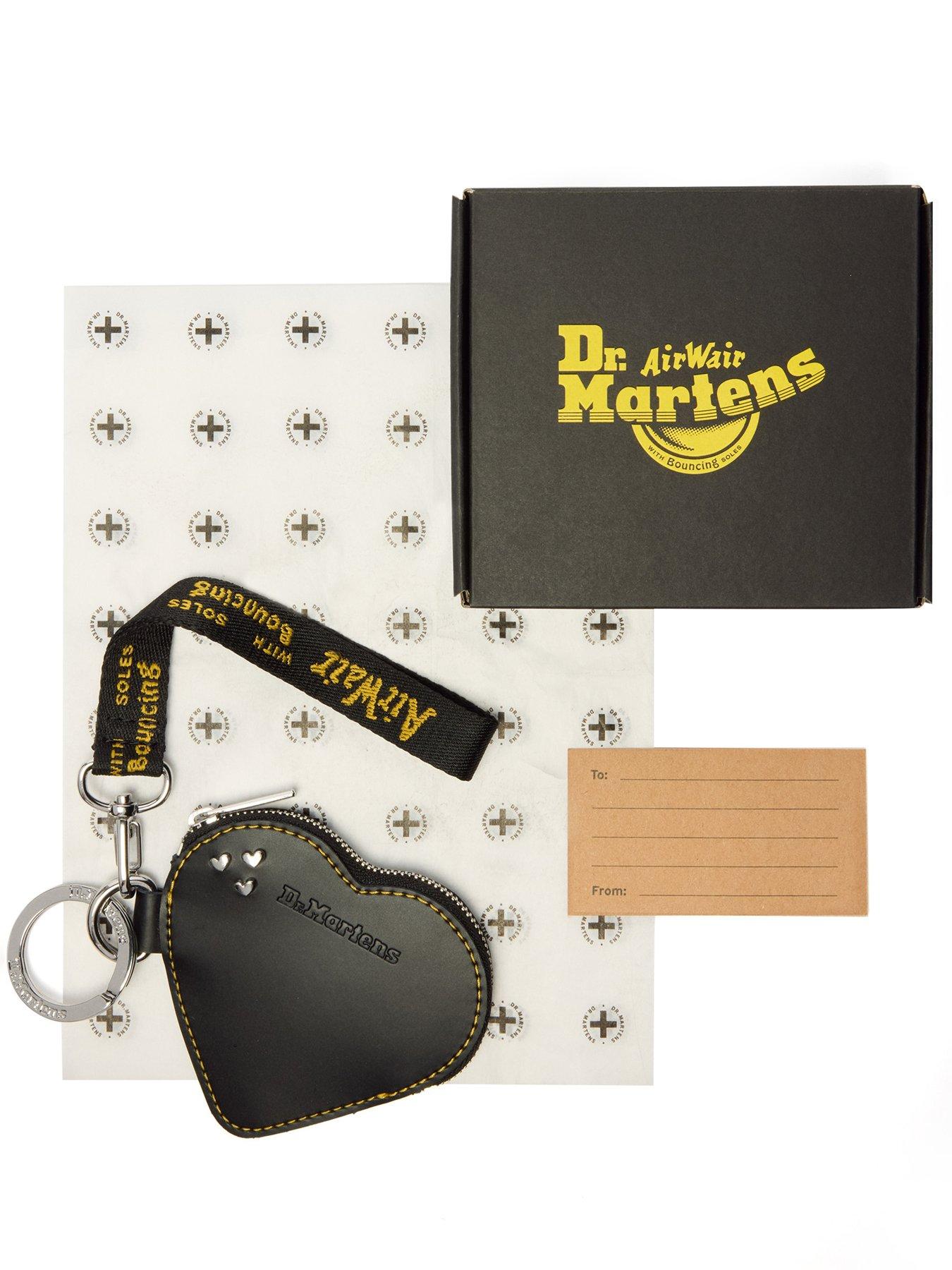  image of dr-martens-heart-purse-keyring-black