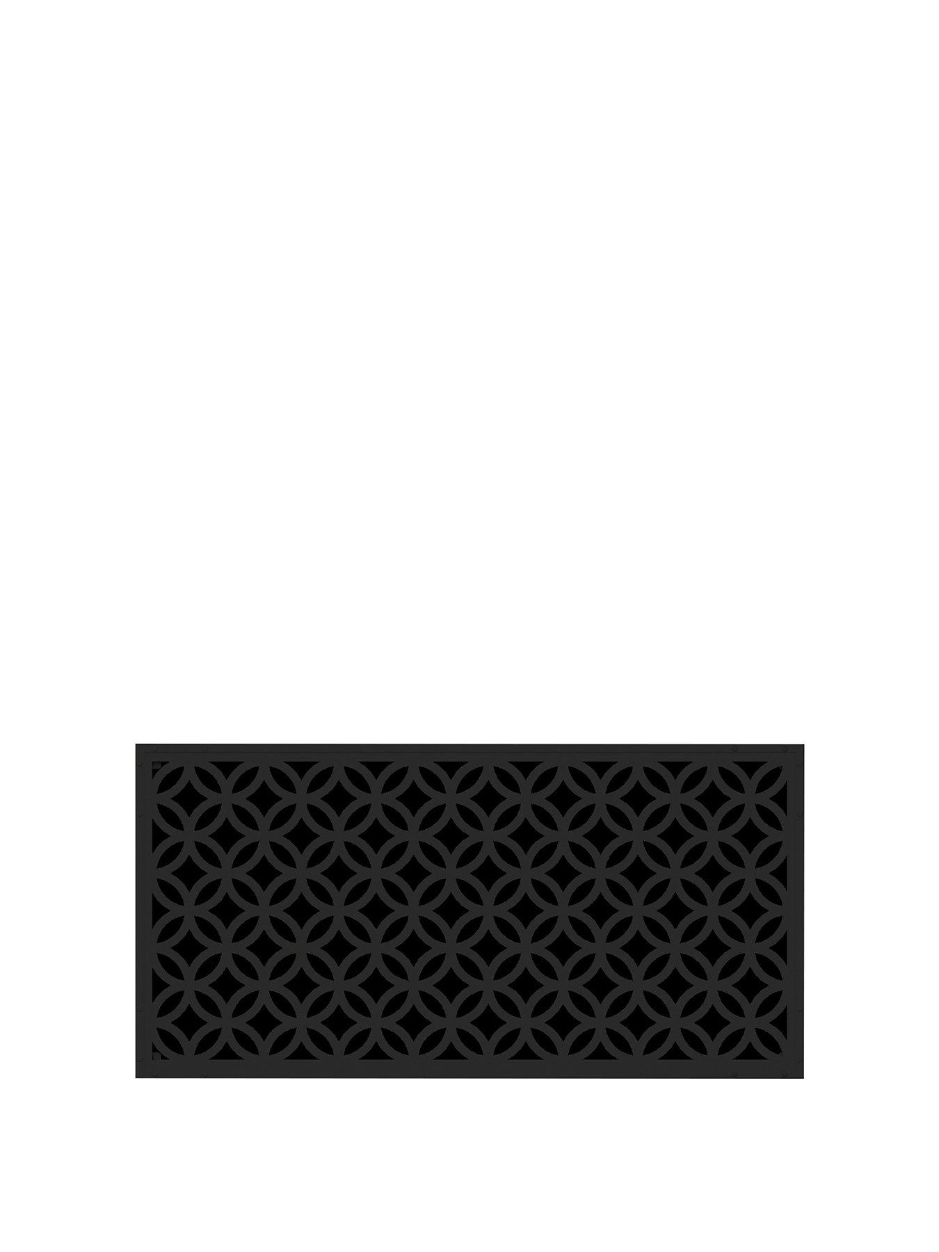 Image 2 of 4 of Panacea Geo Circles Garden Screen 120 X 60 Cm Black
