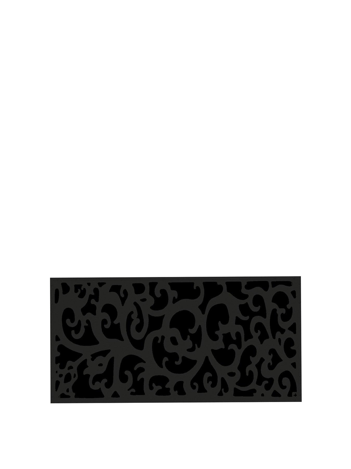 Image 2 of 5 of Panacea Natural Swirl Garden Screen 120 X 60 Cm Black