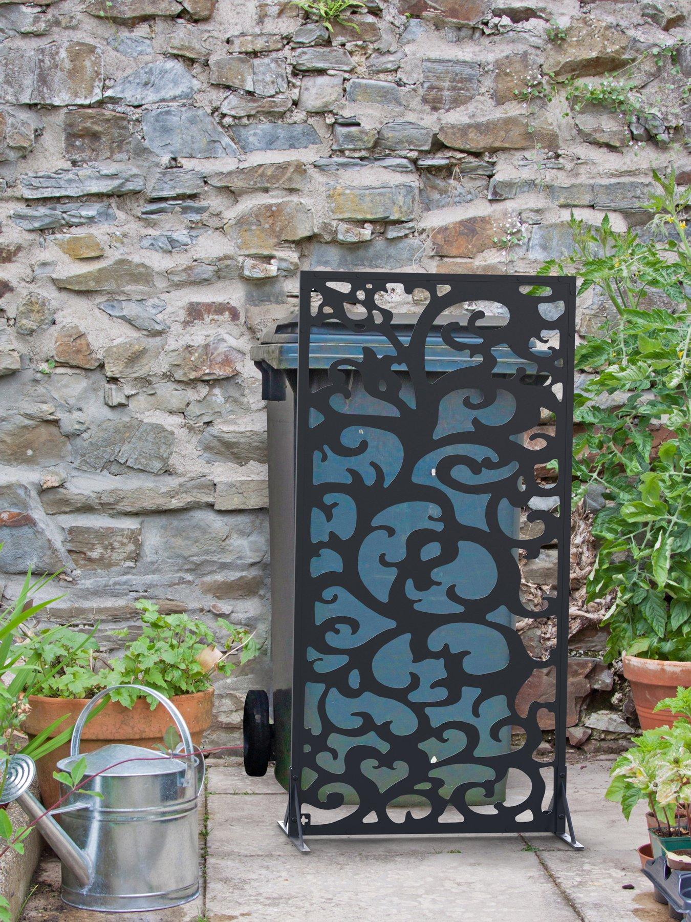 Image 5 of 5 of Panacea Natural Swirl Garden Screen 120 X 60 Cm Black