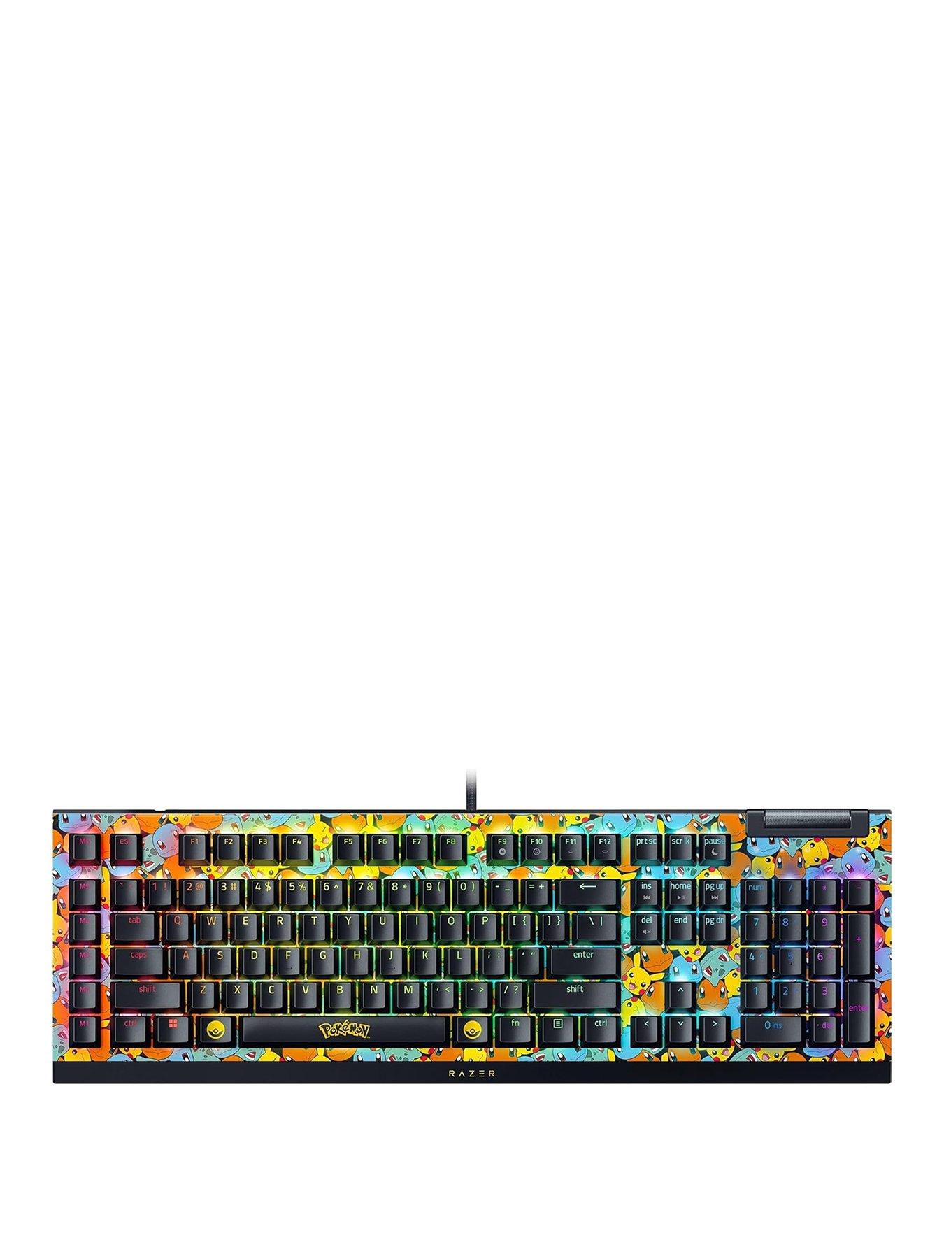 Razer BlackWidow V4 X (Green Switch) - Pokemon Kanto Starters Ed. - US Layout