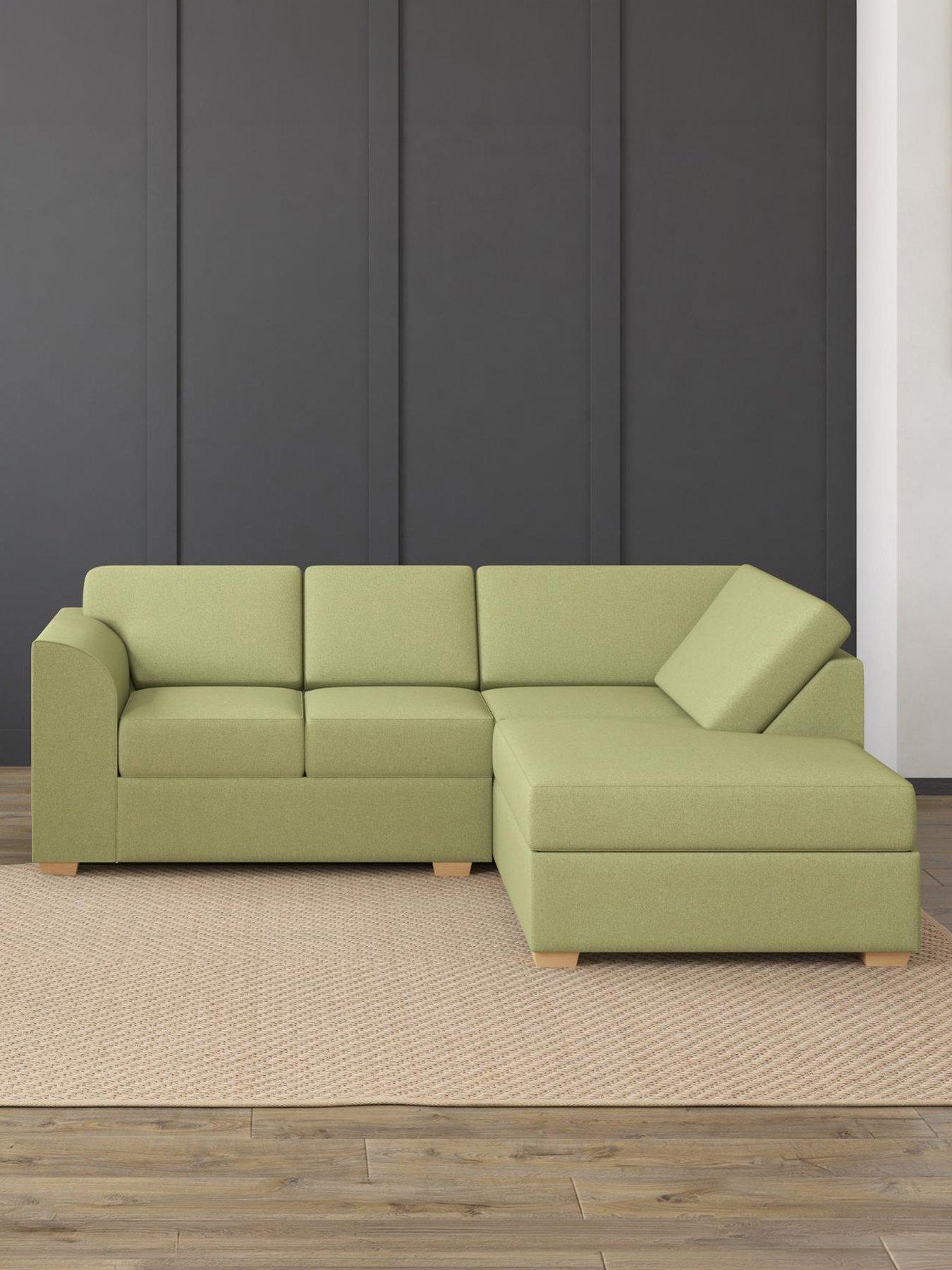 Aspire Modo Right Hand Corner L Shape Sofa - Linen