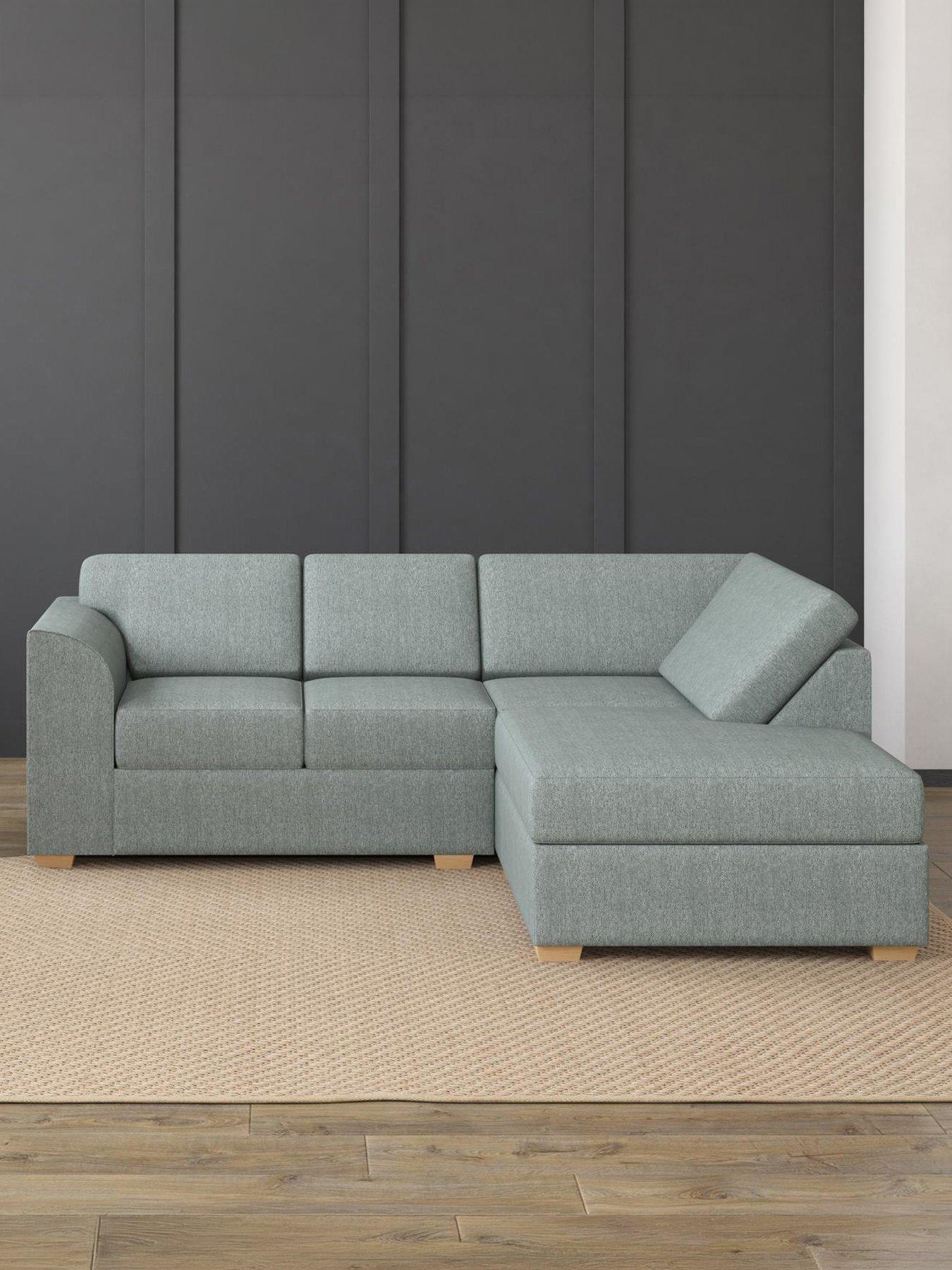 Aspire Modo Right Hand Corner L Shape Sofa - Linen