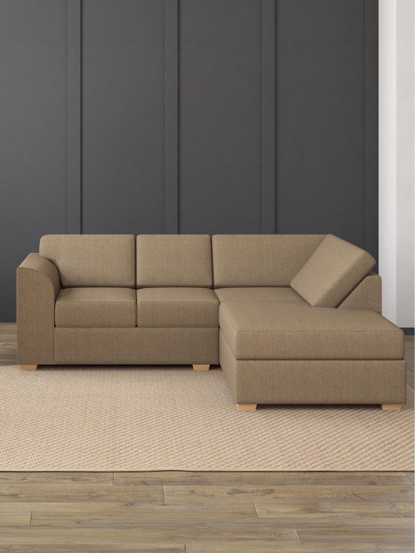 Aspire Modo Right Hand Corner L Shape Sofa - Linen