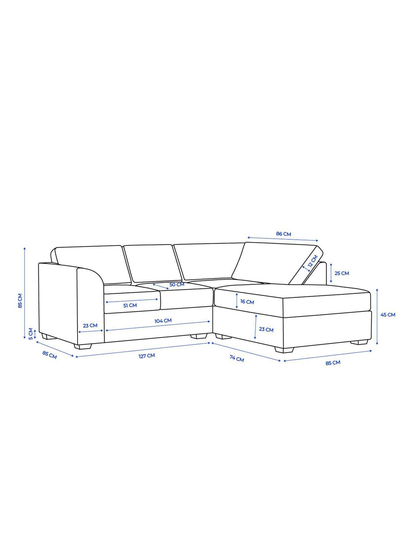 Image 6 of 6 of Aspire Modo Right Hand Corner L Shape Sofa - Linen