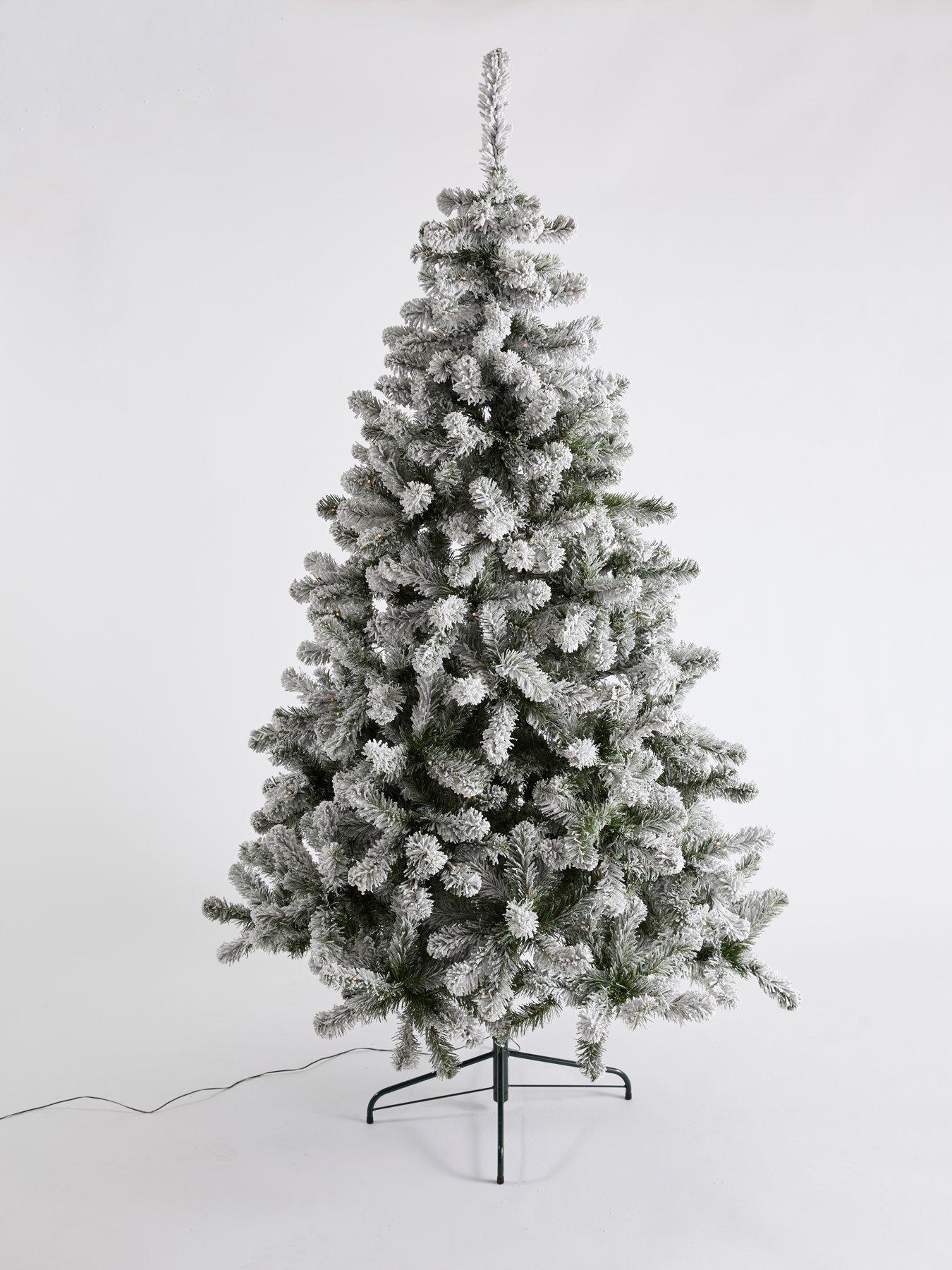 Image 2 of 7 of The Very Collection 7ft Pre Lit Flocked Emperor Christmas&nbsp;Tree