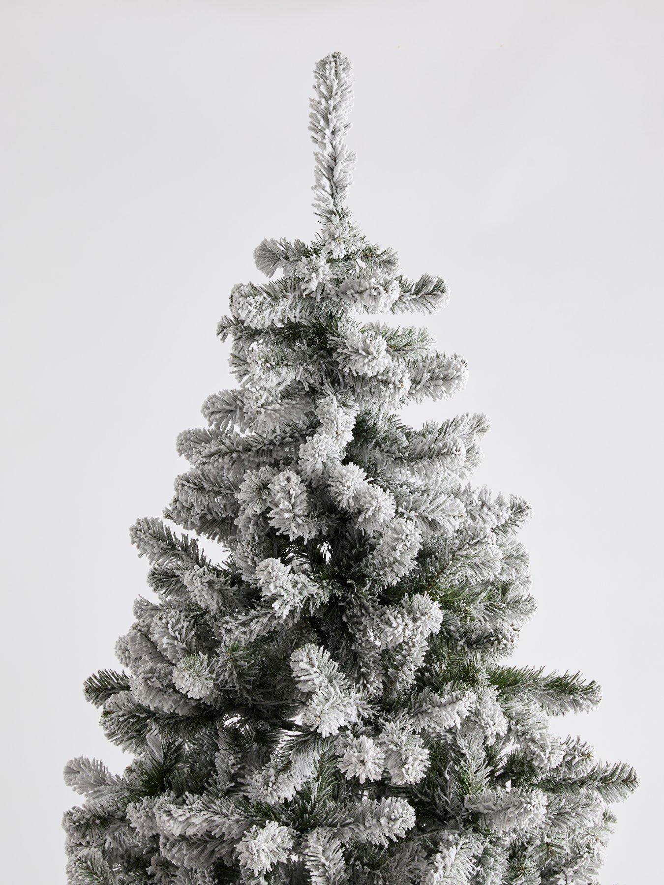 Image 4 of 7 of The Very Collection 7ft Pre Lit Flocked Emperor Christmas&nbsp;Tree