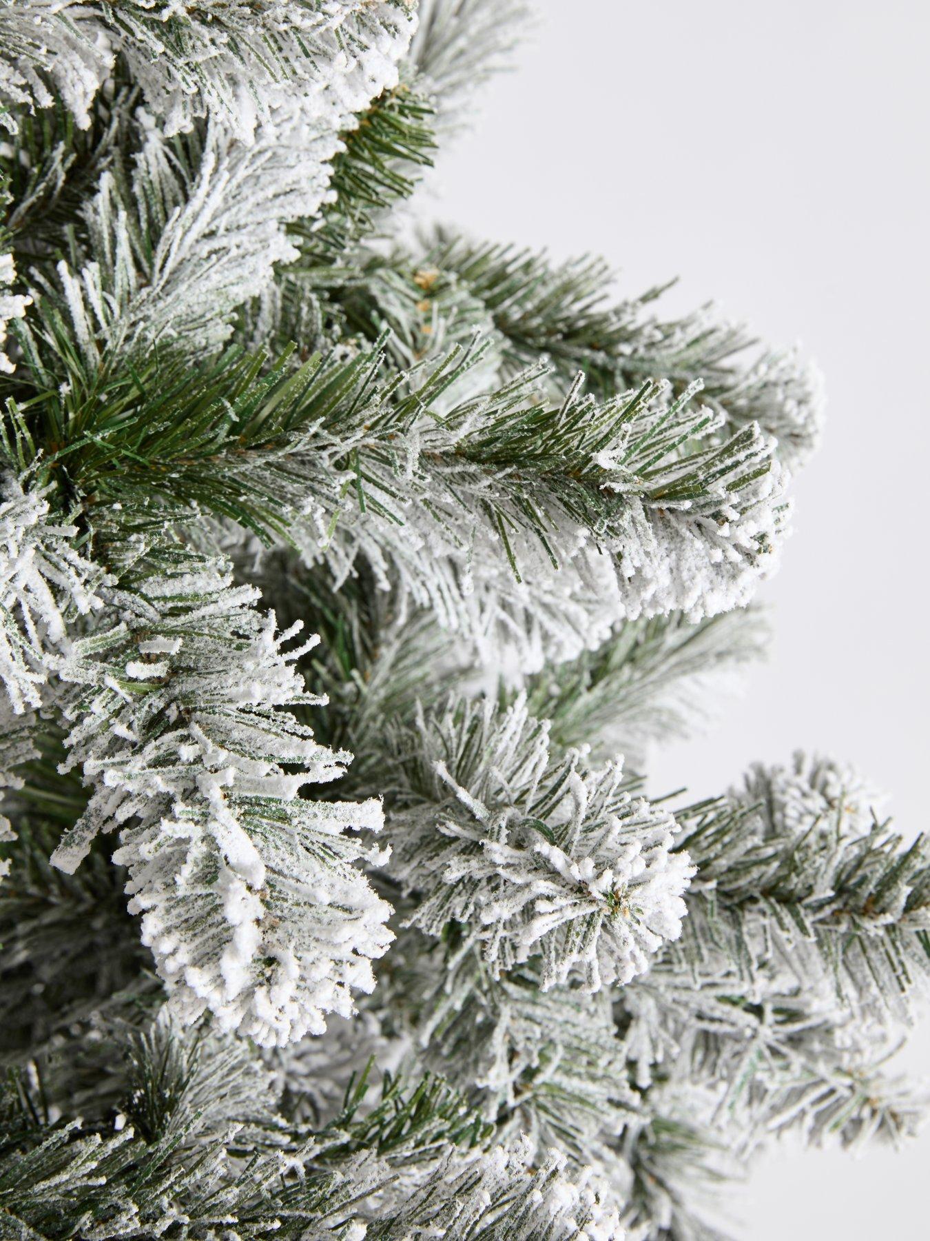 Image 7 of 7 of The Very Collection 7ft Pre Lit Flocked Emperor Christmas&nbsp;Tree