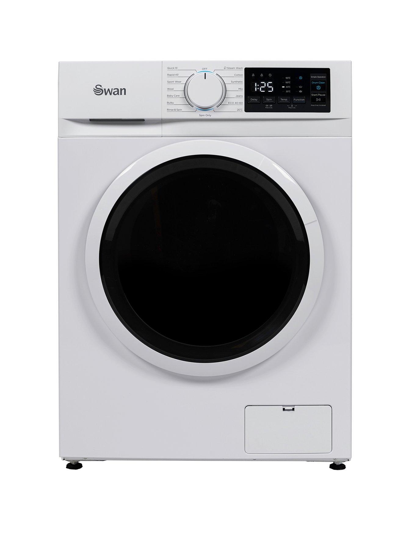 Swan 10kg 1400 spin Washing Machine - White