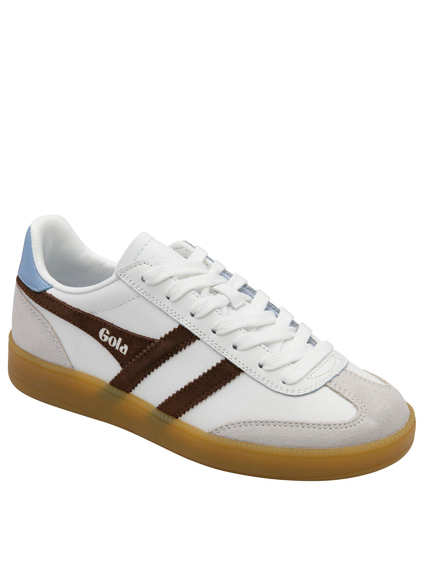 Image 2 of 5 of Gola Womens Viper Leather Trainer - White/brown