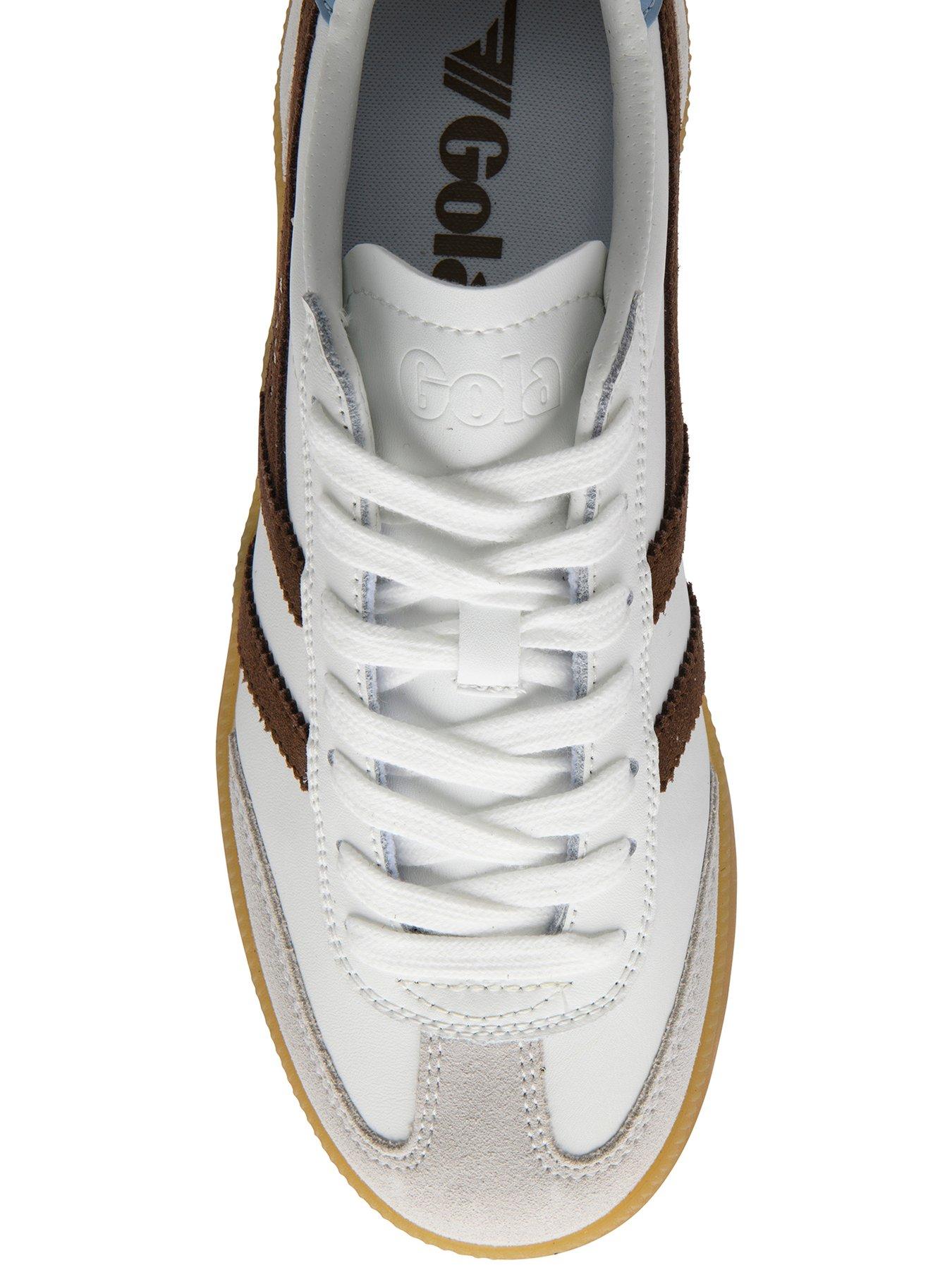 Image 5 of 5 of Gola Womens Viper Leather Trainer - White/brown