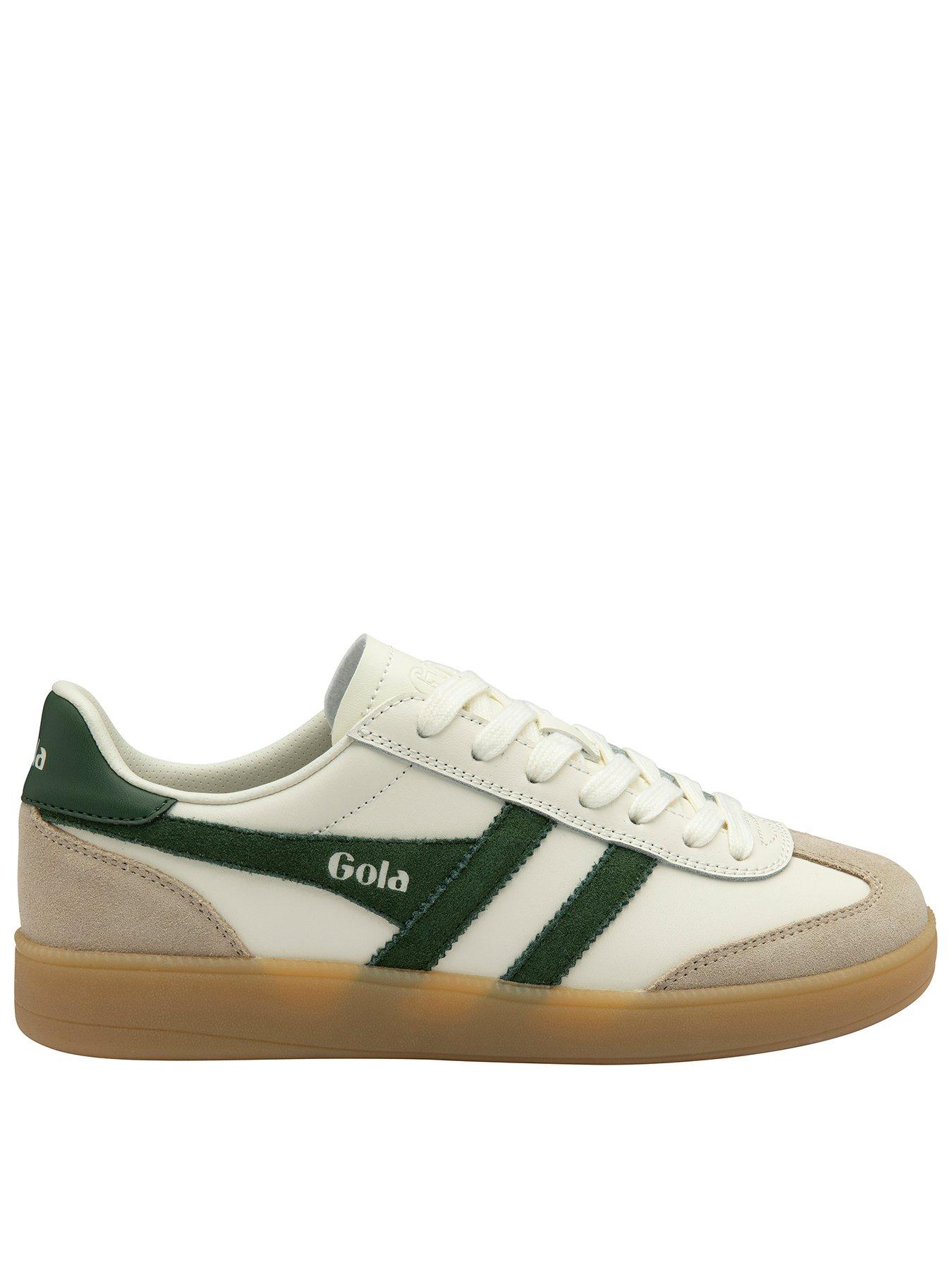 Gola Womens Viper Leather Trainer - White/green