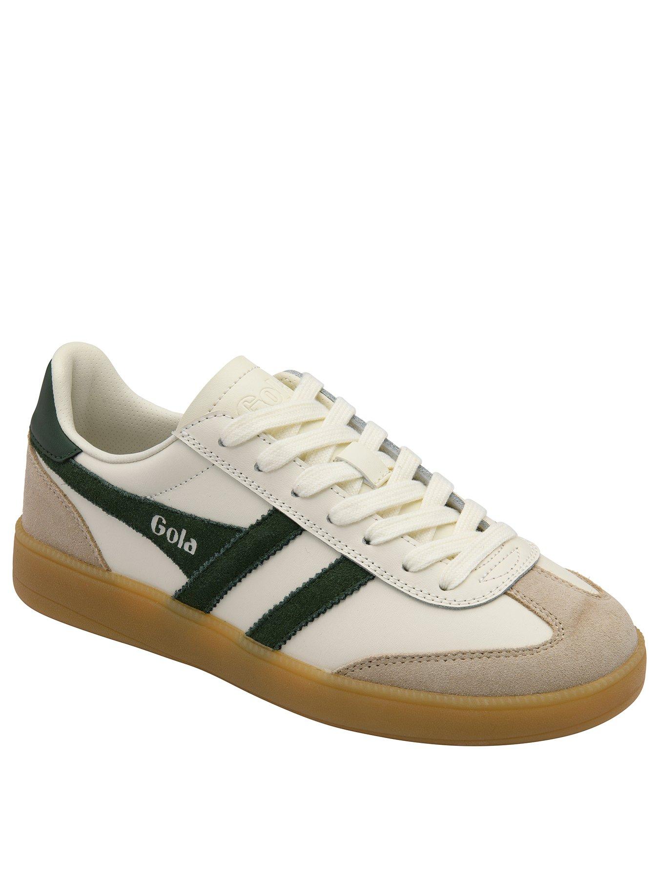 Image 2 of 5 of Gola Womens Viper Leather Trainer - White/green
