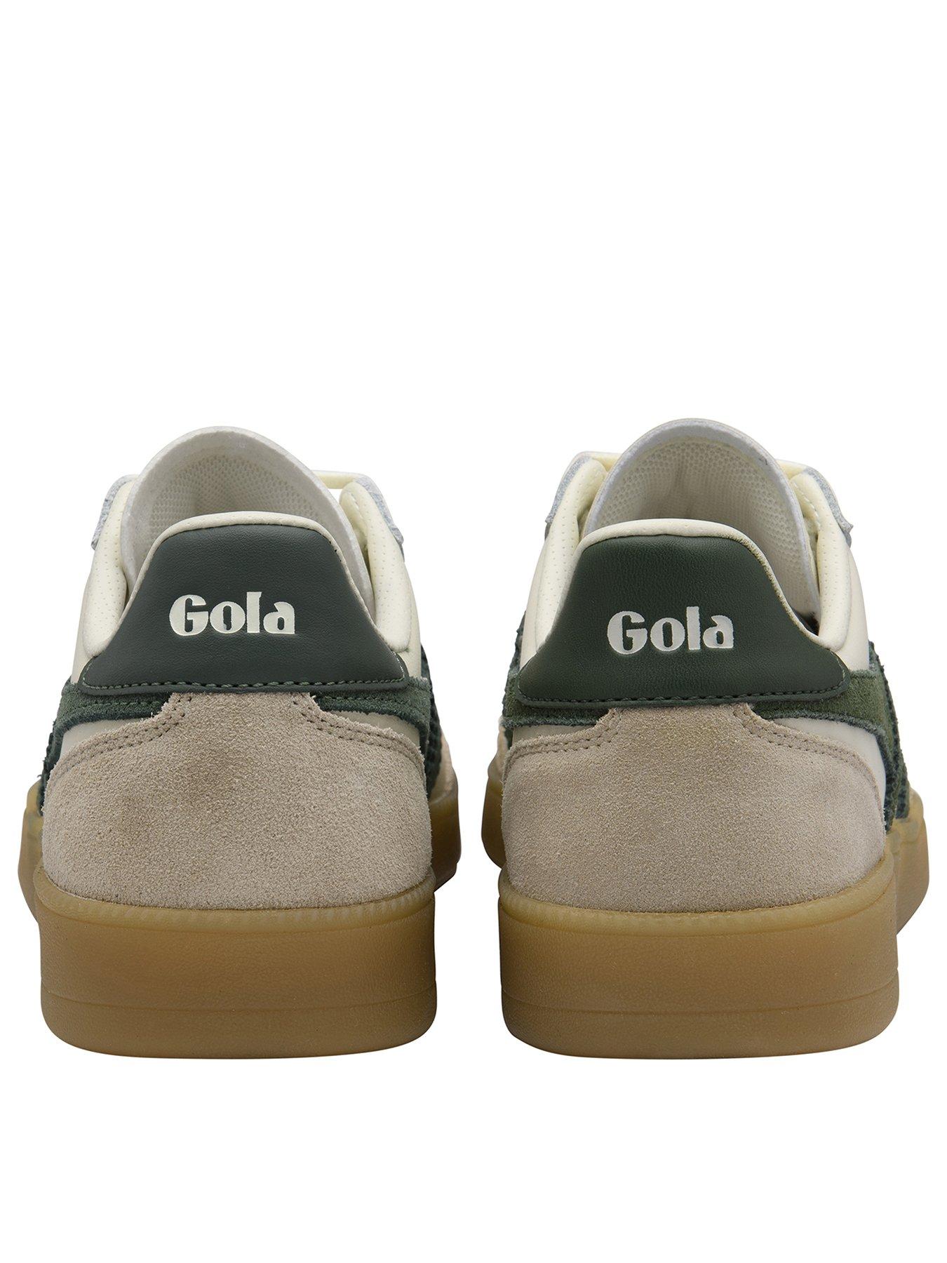 Image 3 of 5 of Gola Womens Viper Leather Trainer - White/green