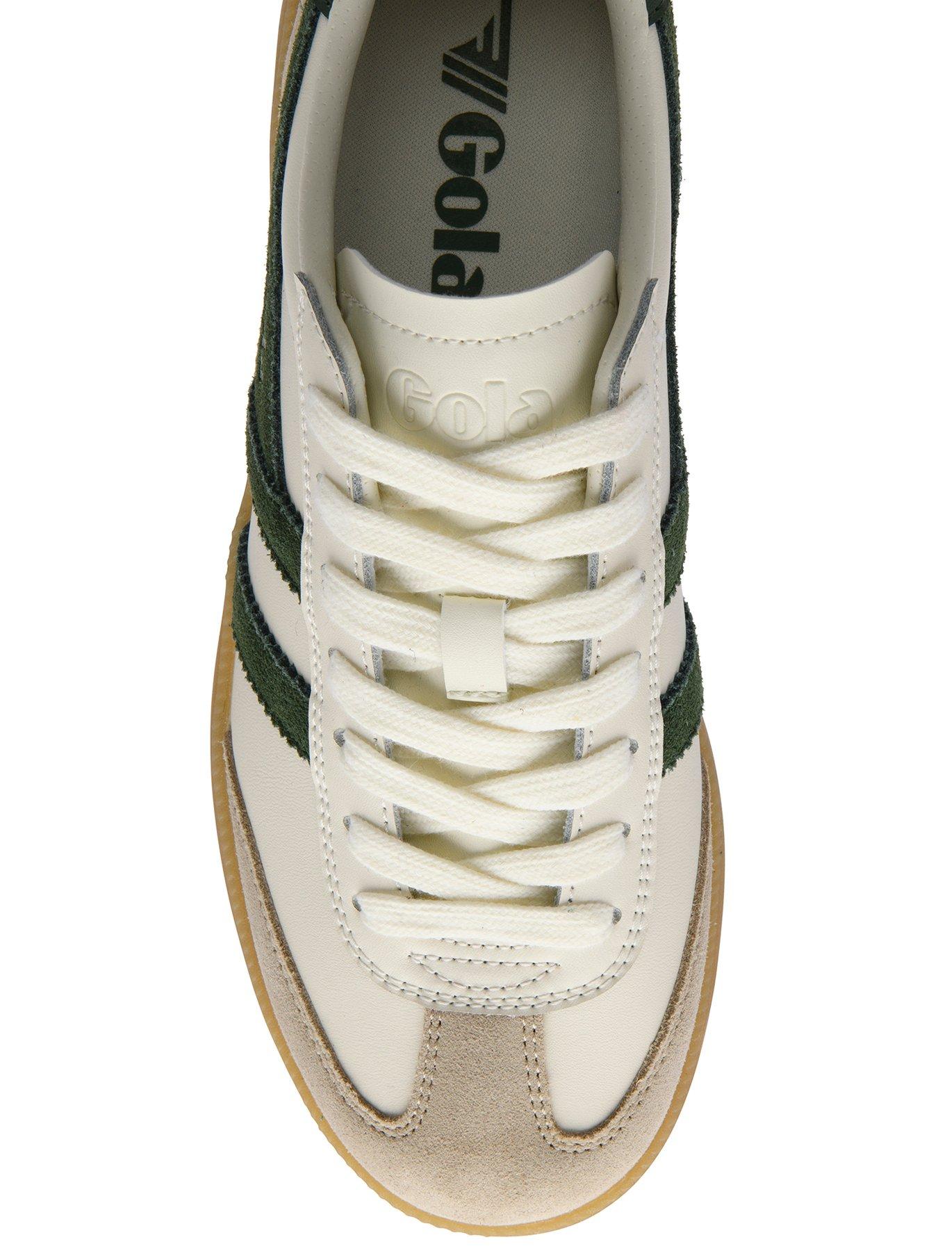 Image 5 of 5 of Gola Womens Viper Leather Trainer - White/green