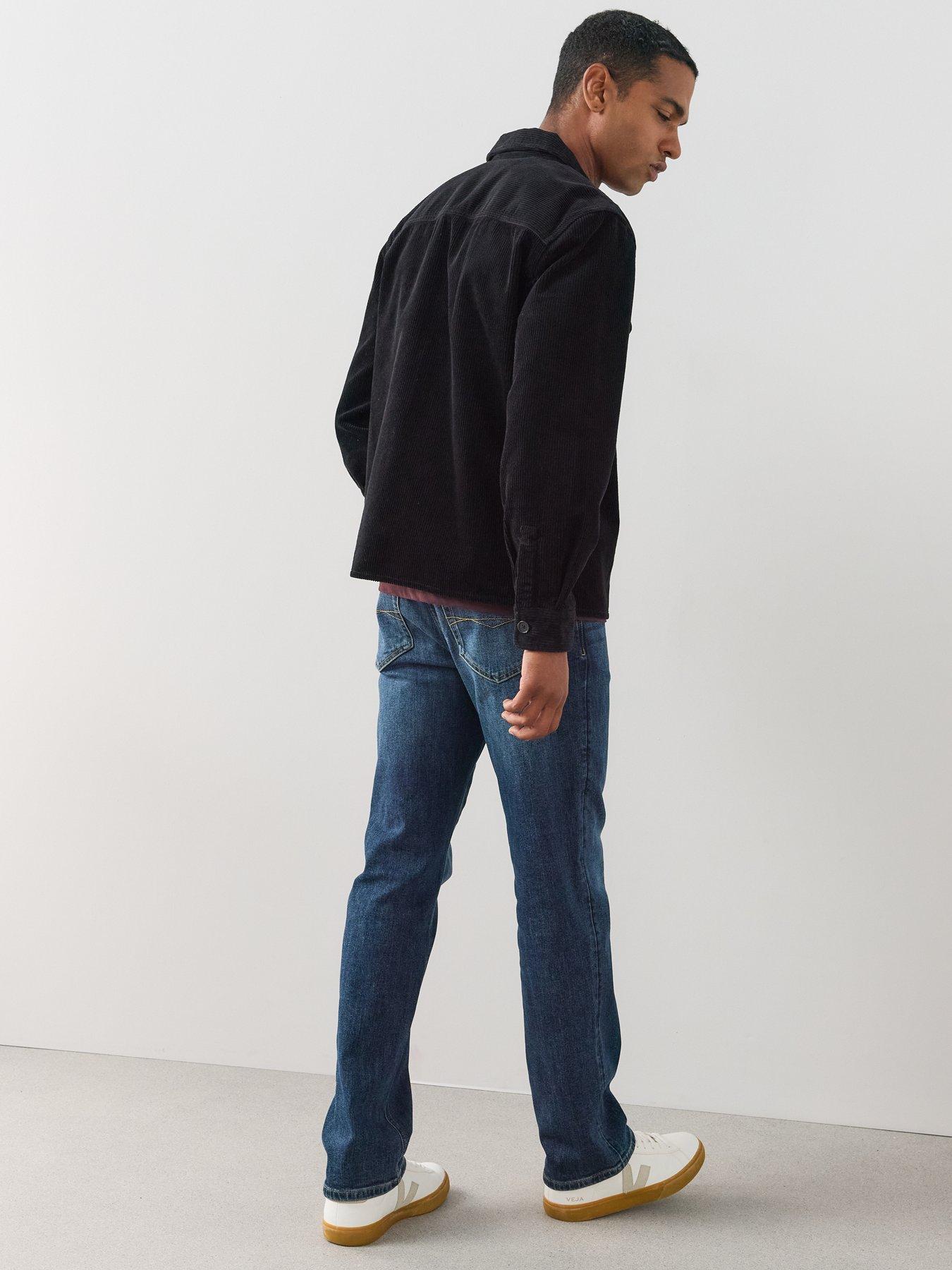 Image 6 of 7 of The Very Collection Pure Cotton Zip Through Pocket Front Cord Shirt - Black