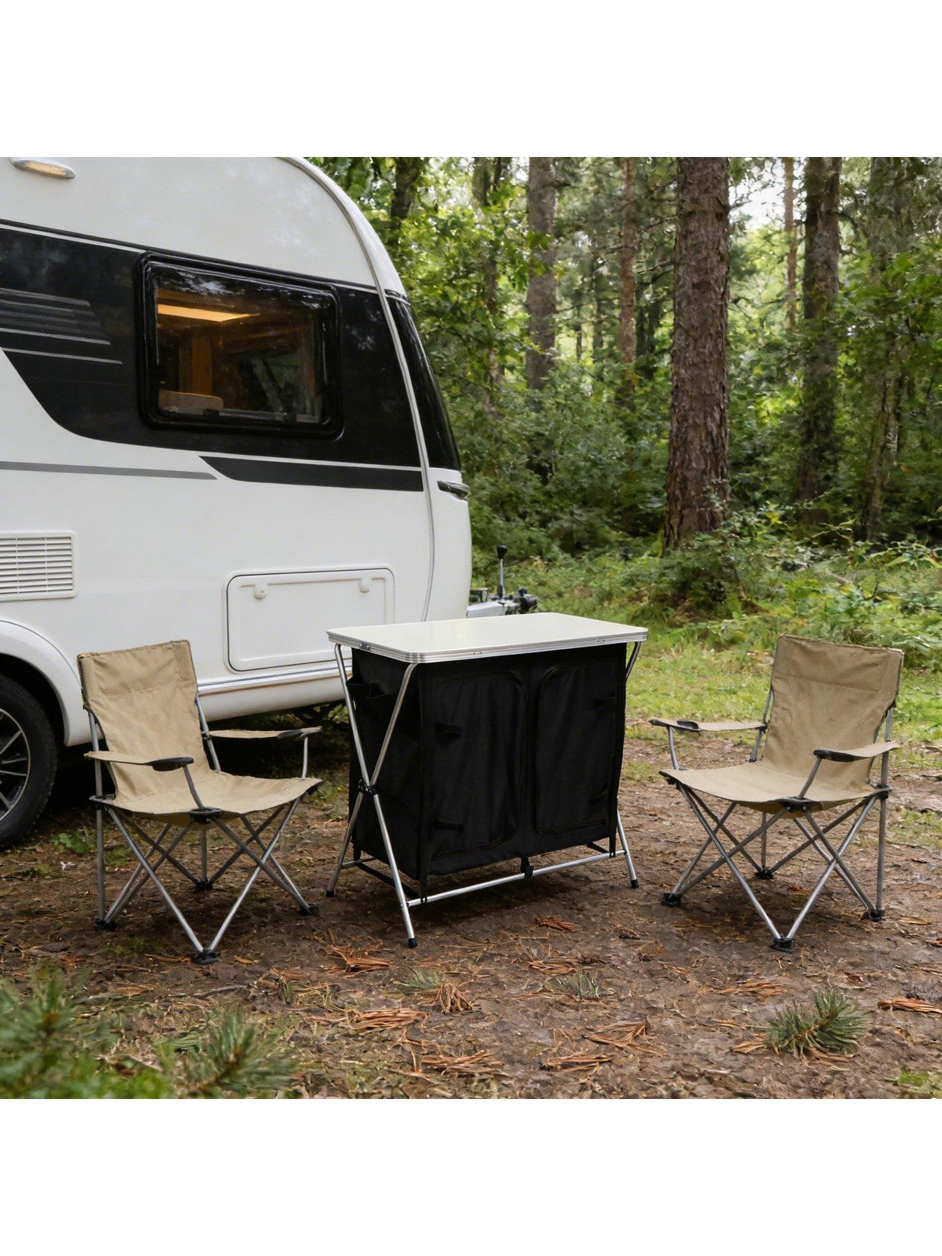  image of streetwize-canvas-lardercamping-table